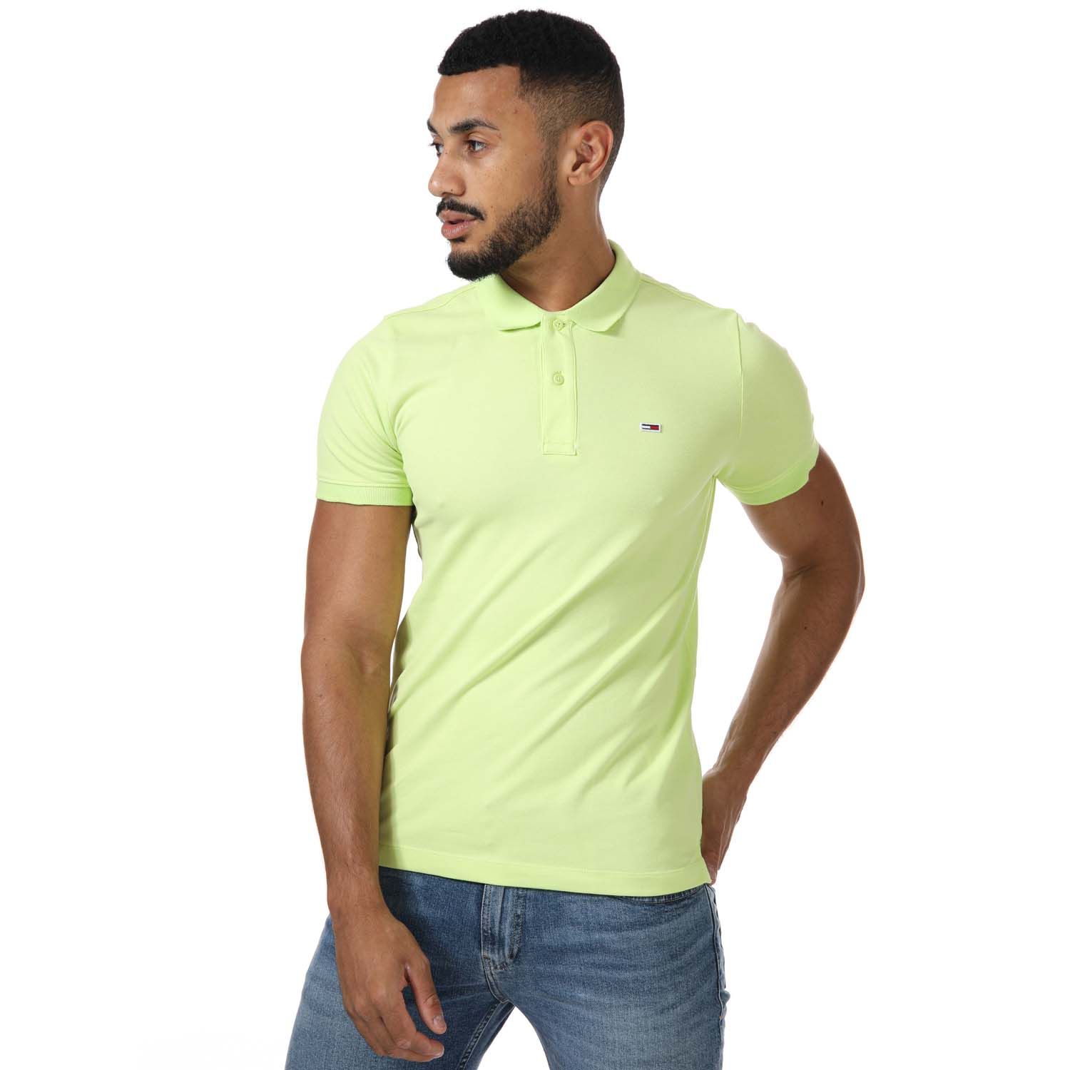 Green Tommy Mens Slim Fit Polo Shirt - Miltonstpatricksdayparade Shop