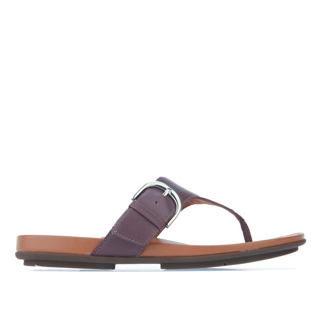 Womens Gracie Leather Toe-Post Sandals