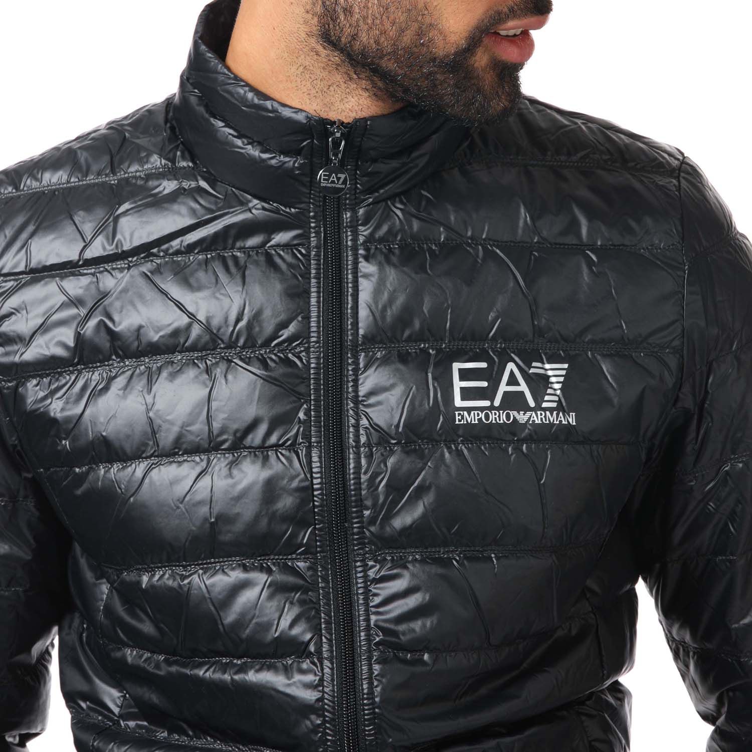 Black Emporio Armani EA7 Mens Core ID Down Jacket - Get The Label