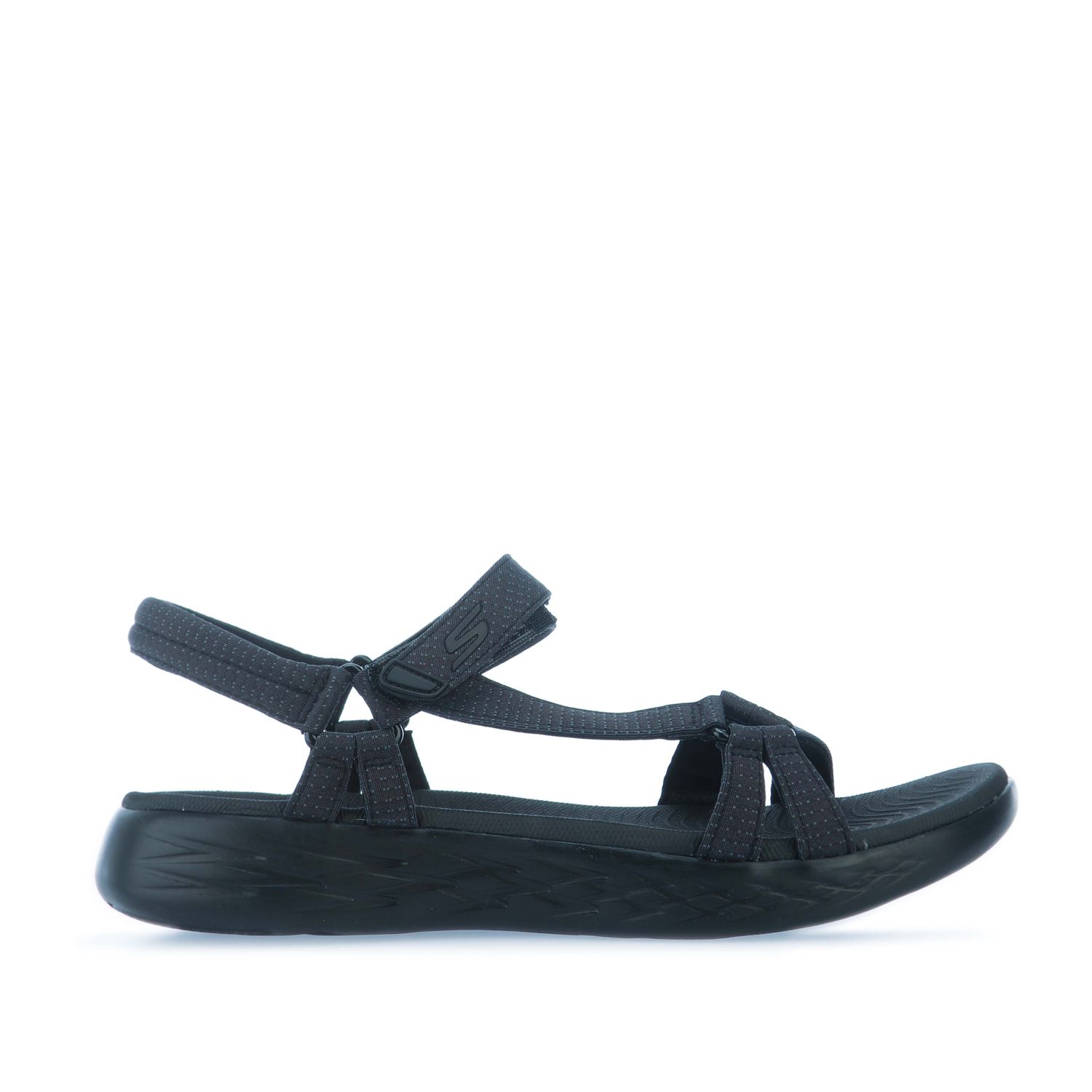 riqueza misil Médico Black Skechers Womens On The Go 600 Brilliancy Sandals - Get The Label