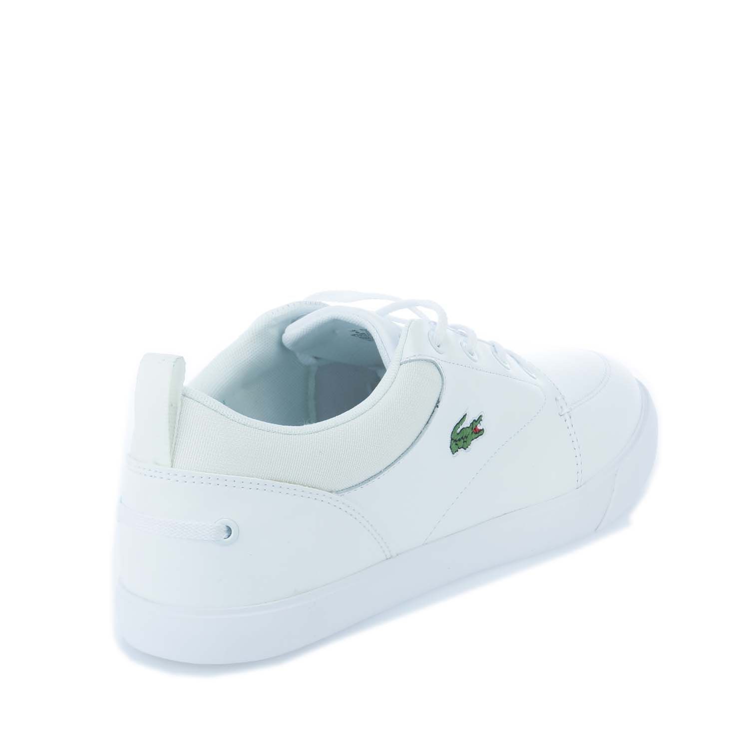 White Lacoste Mens Bayliss Trainers - Get The Label
