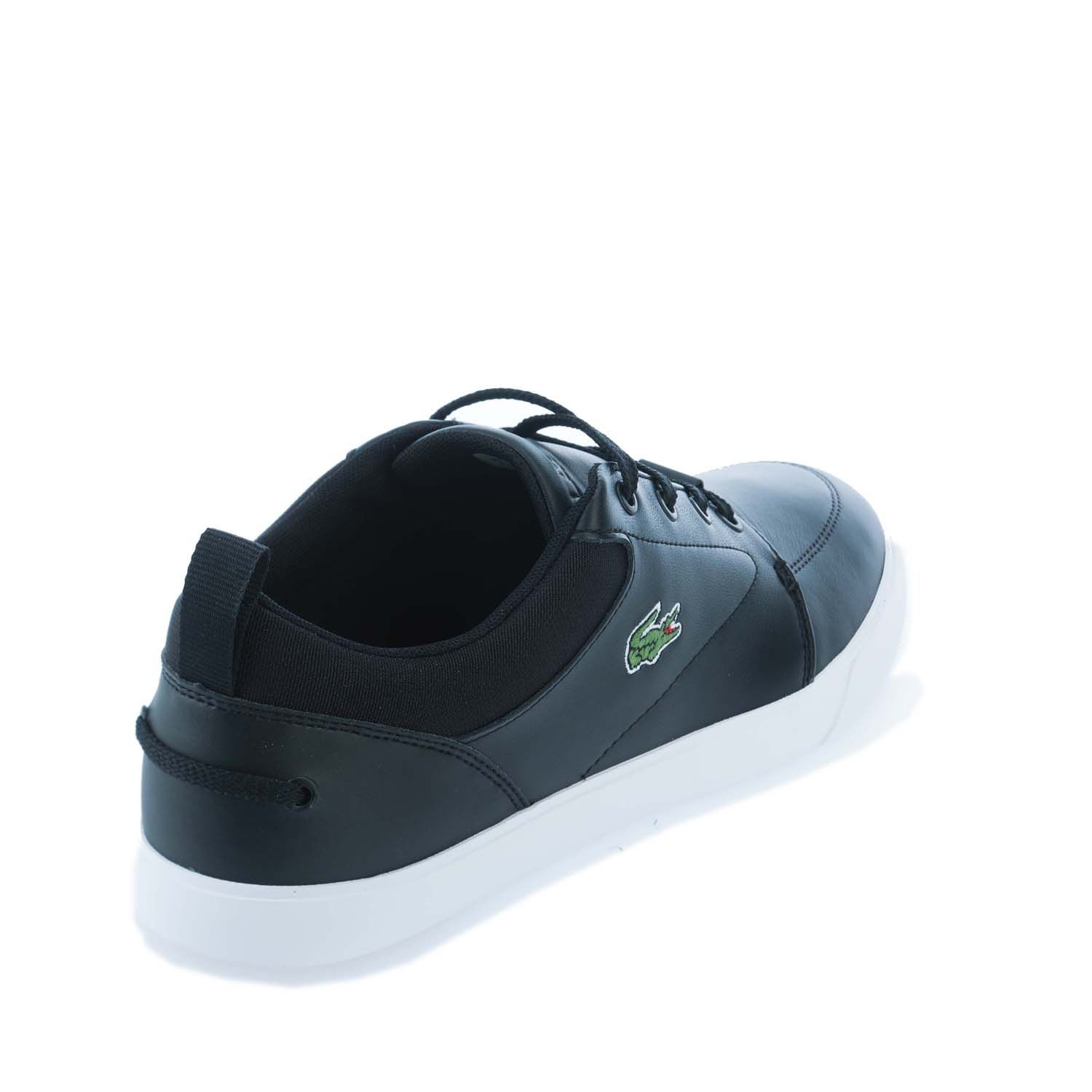 Black-White Lacoste Mens Bayliss Trainers - Get The Label