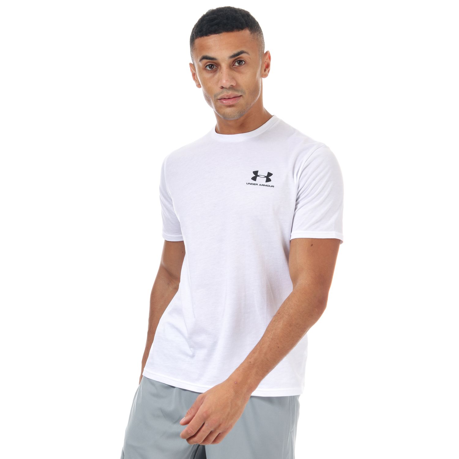 T-shirt Under Armour Sportstyle Logo Blanc pour Homme