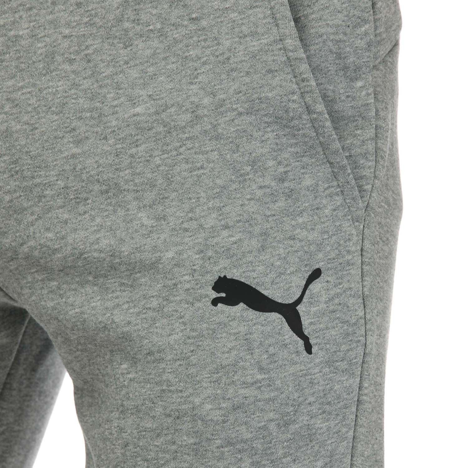 Grey Puma Mens Essentials Logo Sweatpants - Get The Label