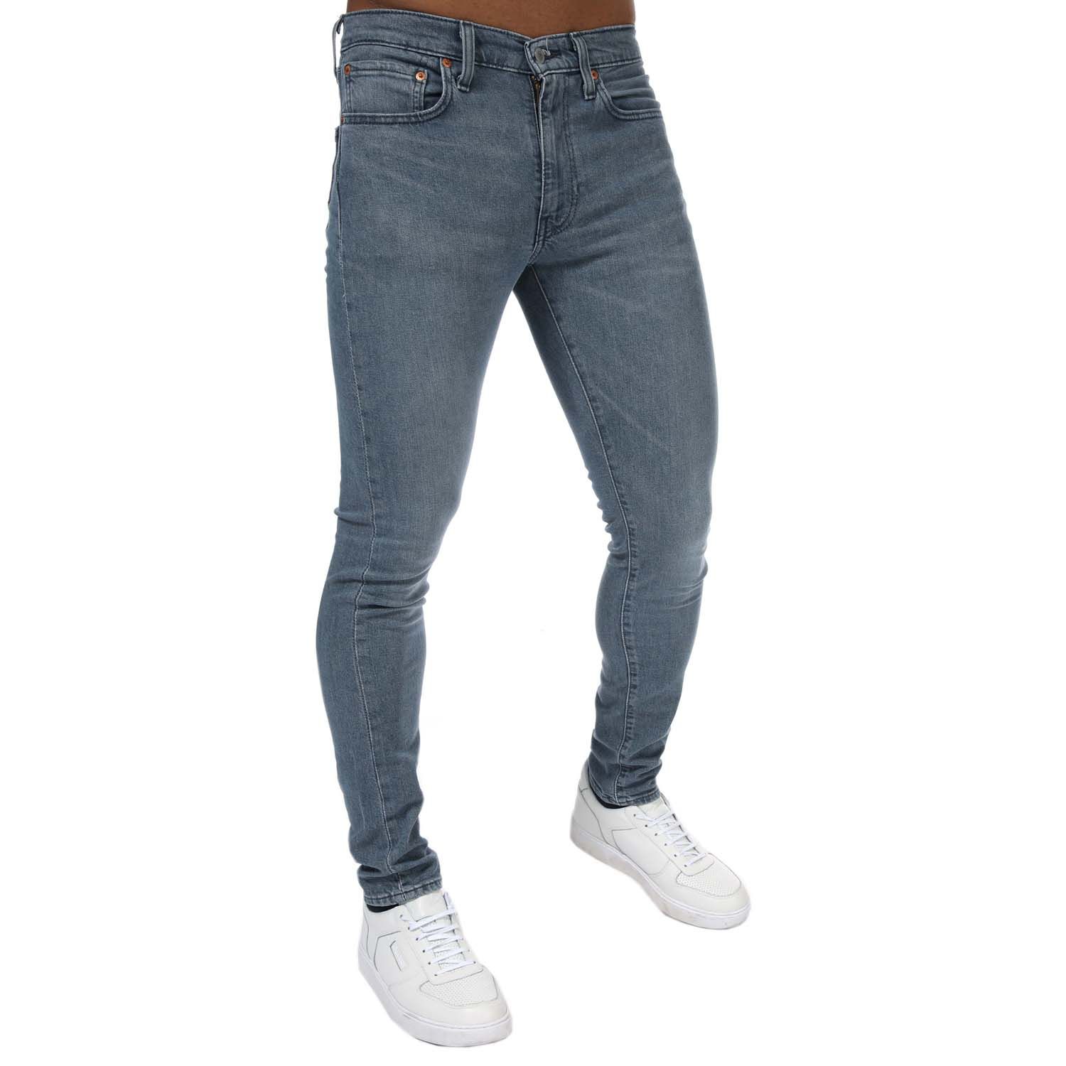 Light Blue Levis Mens Skinny Sea Fog Taper Jeans - Get The Label