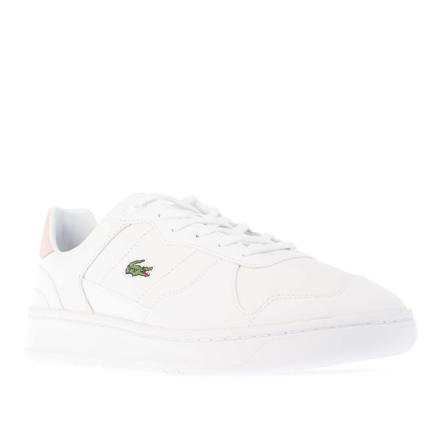 White pink Lacoste Womens Perf-Shot - Get The Label