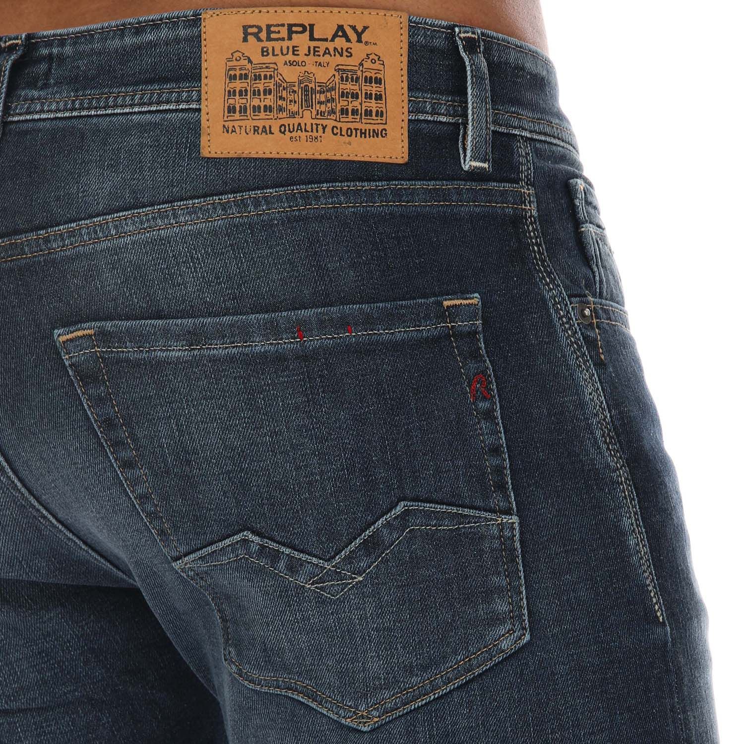 Denim Replay Mens Rocco Straight Fit Jeans - Get The Label