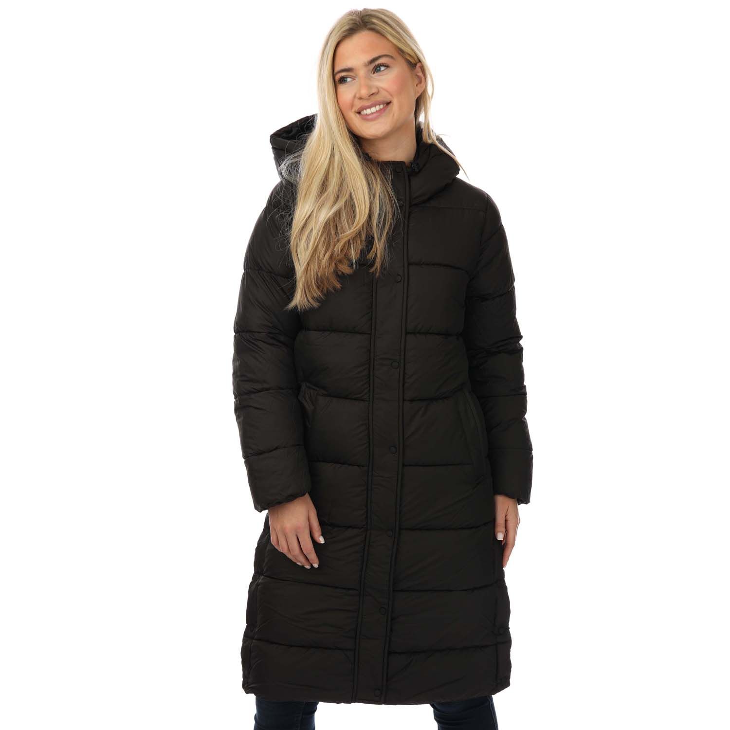 Womens Cammie Long Quilted Coat