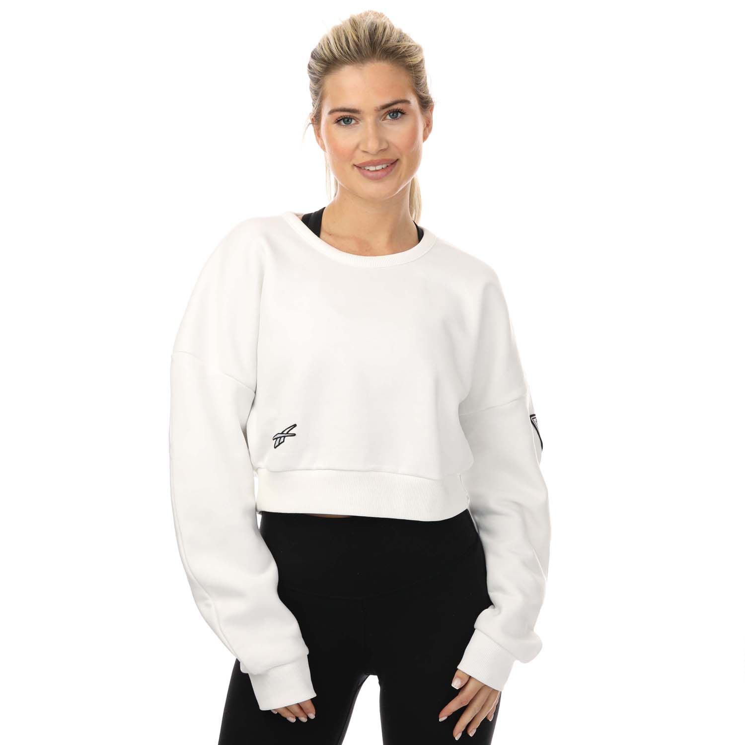 White Womens MYT Crew Sweatshirt - Label