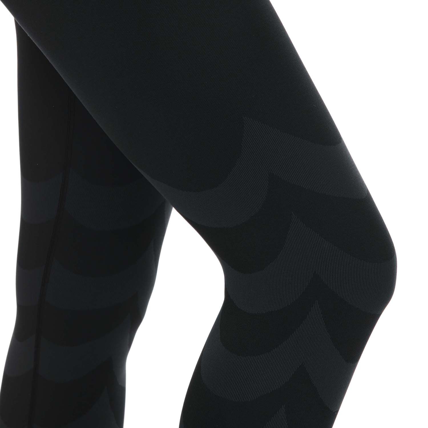 Black adidas Womens Q3 AK Marimekko Aeroknit 7/8 Leggings - Get The Label