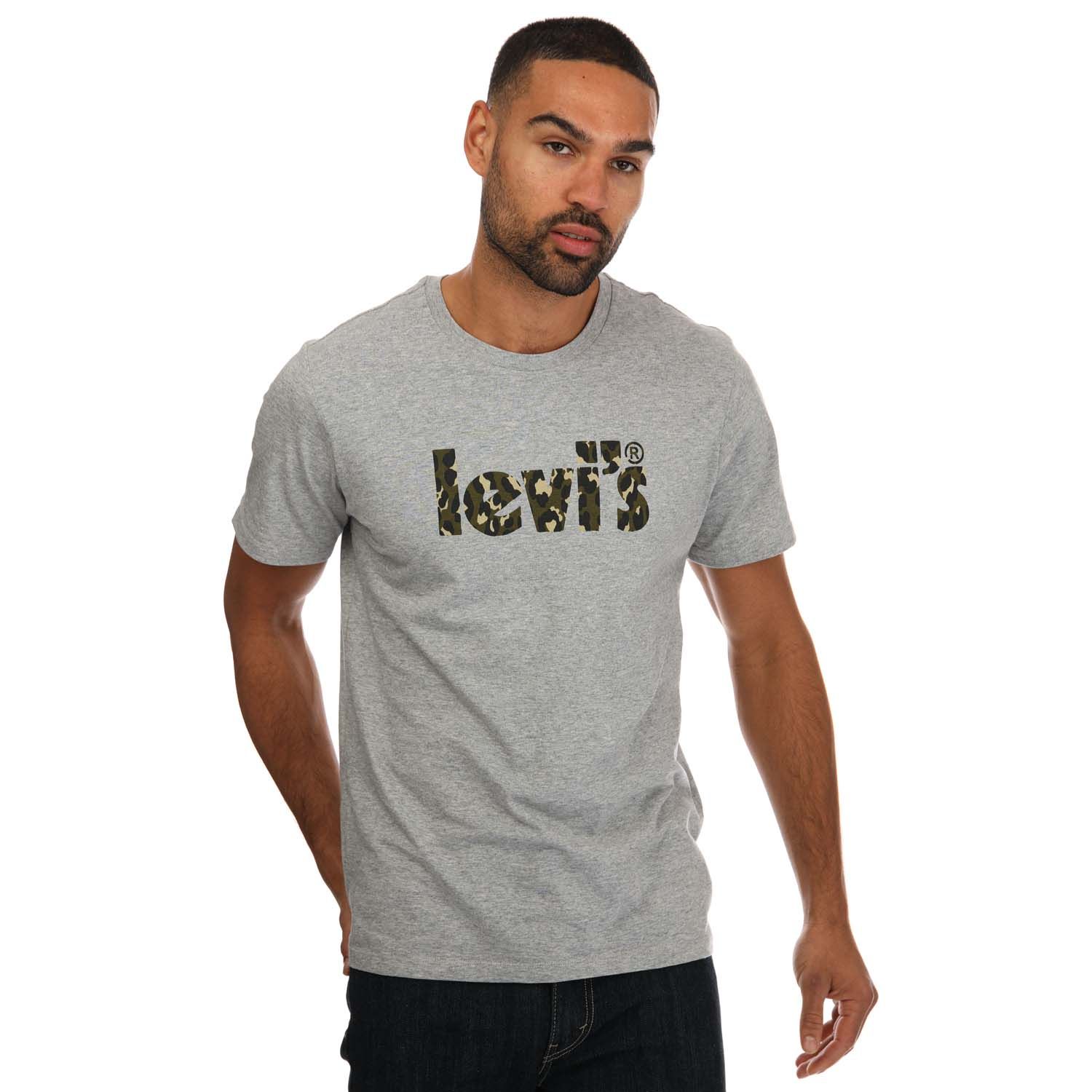 Grey Levis Mens Graphic Logo T-Shirt - Get The Label
