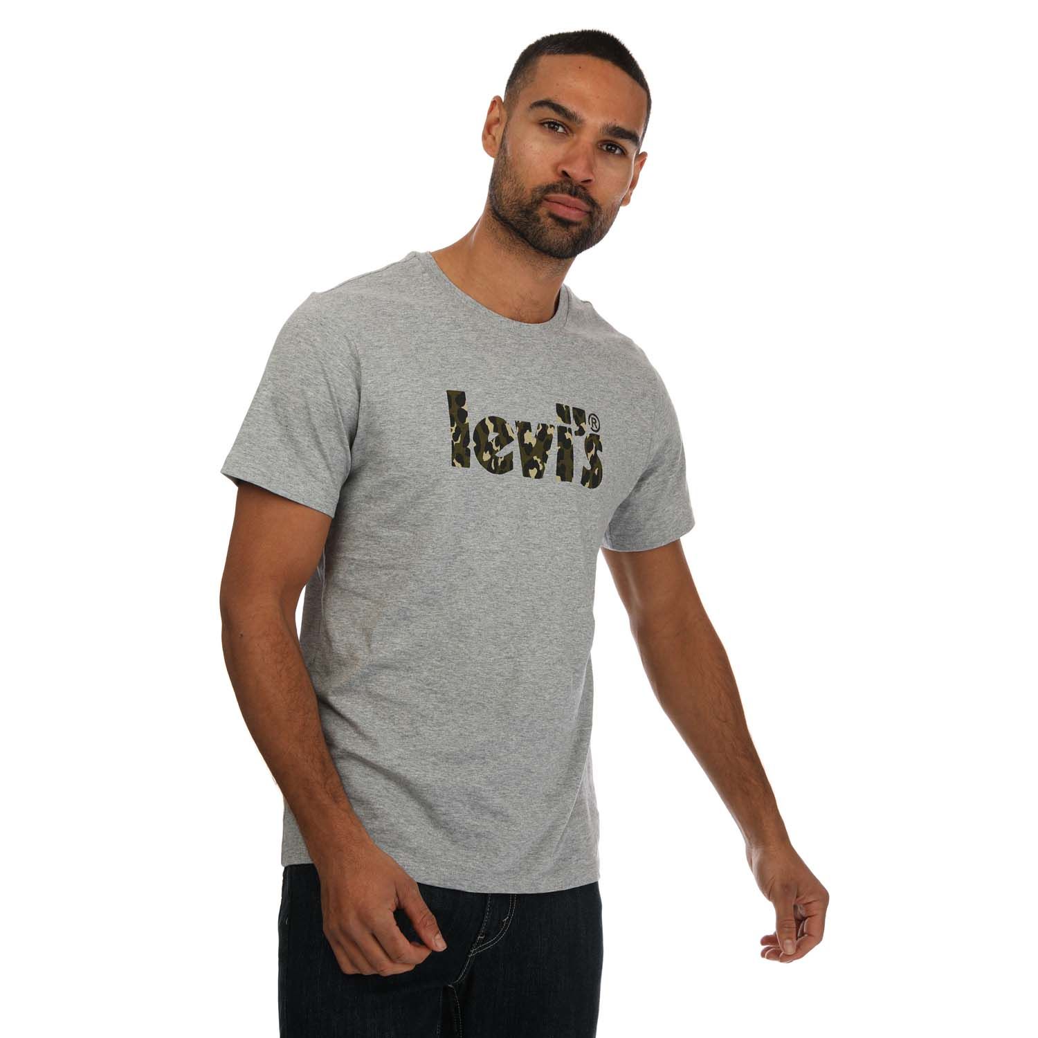 Grey Levis Mens Graphic Logo T-Shirt - Get The Label