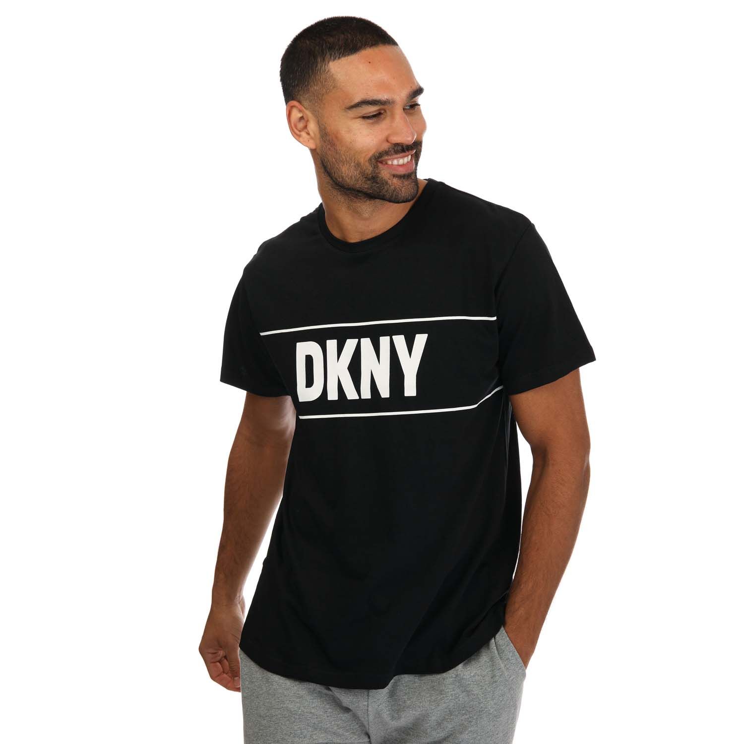 Black DKNY Mens Chargers Lounge T-Shirt - Get The Label