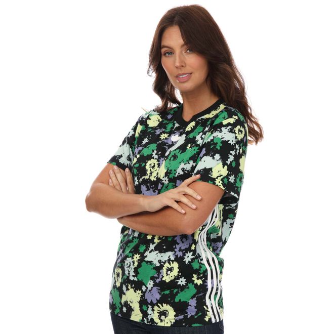 Womens Floral Loose T-Shirt