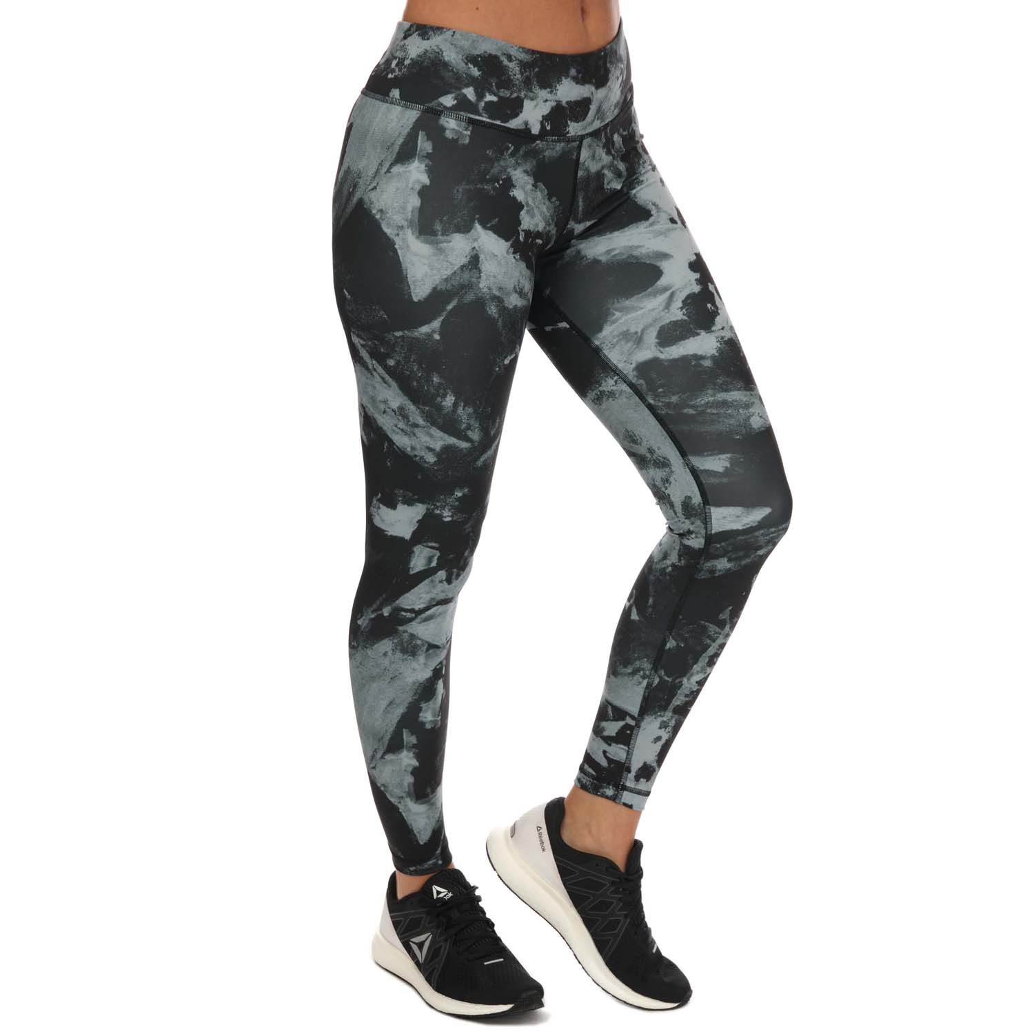 Reebok Women's MYT Allover Print Tights- Medium NEW WITH TAGS. 
