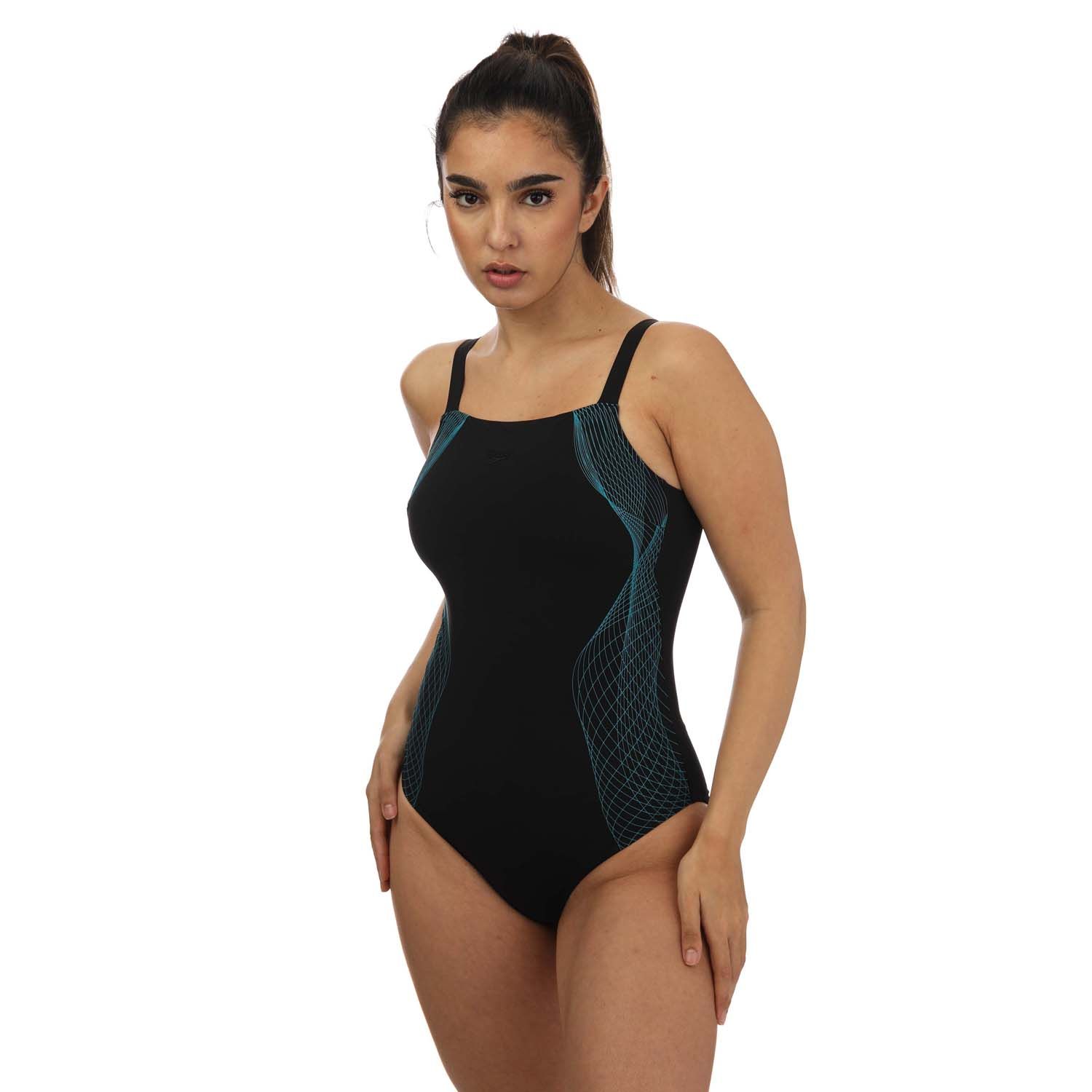 Womens Sculpture Crystallux Printed Swimsuit