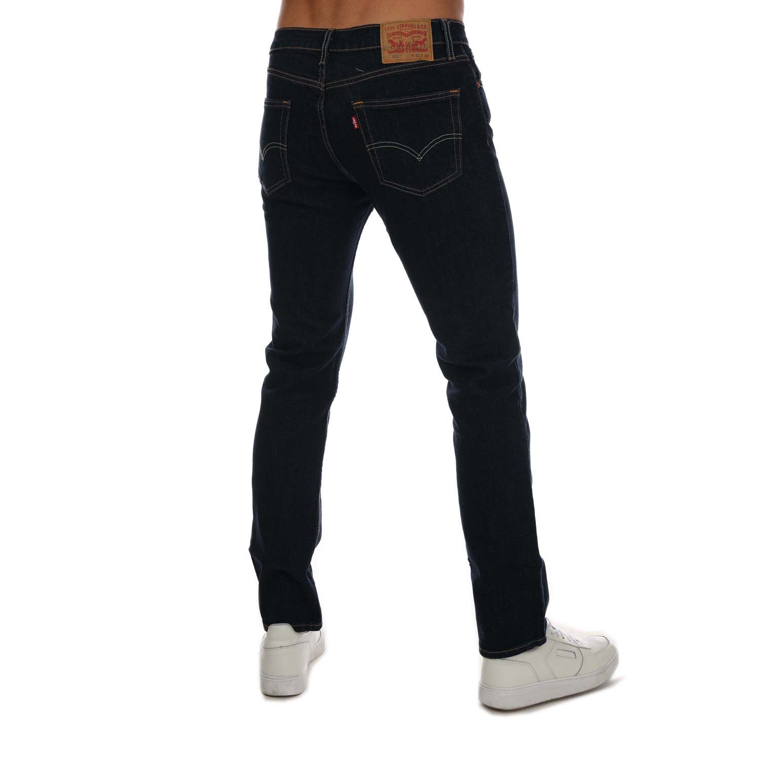 Dark Blue Levis Mens 511 Slim Fit Rinsey Jeans - Get The Label