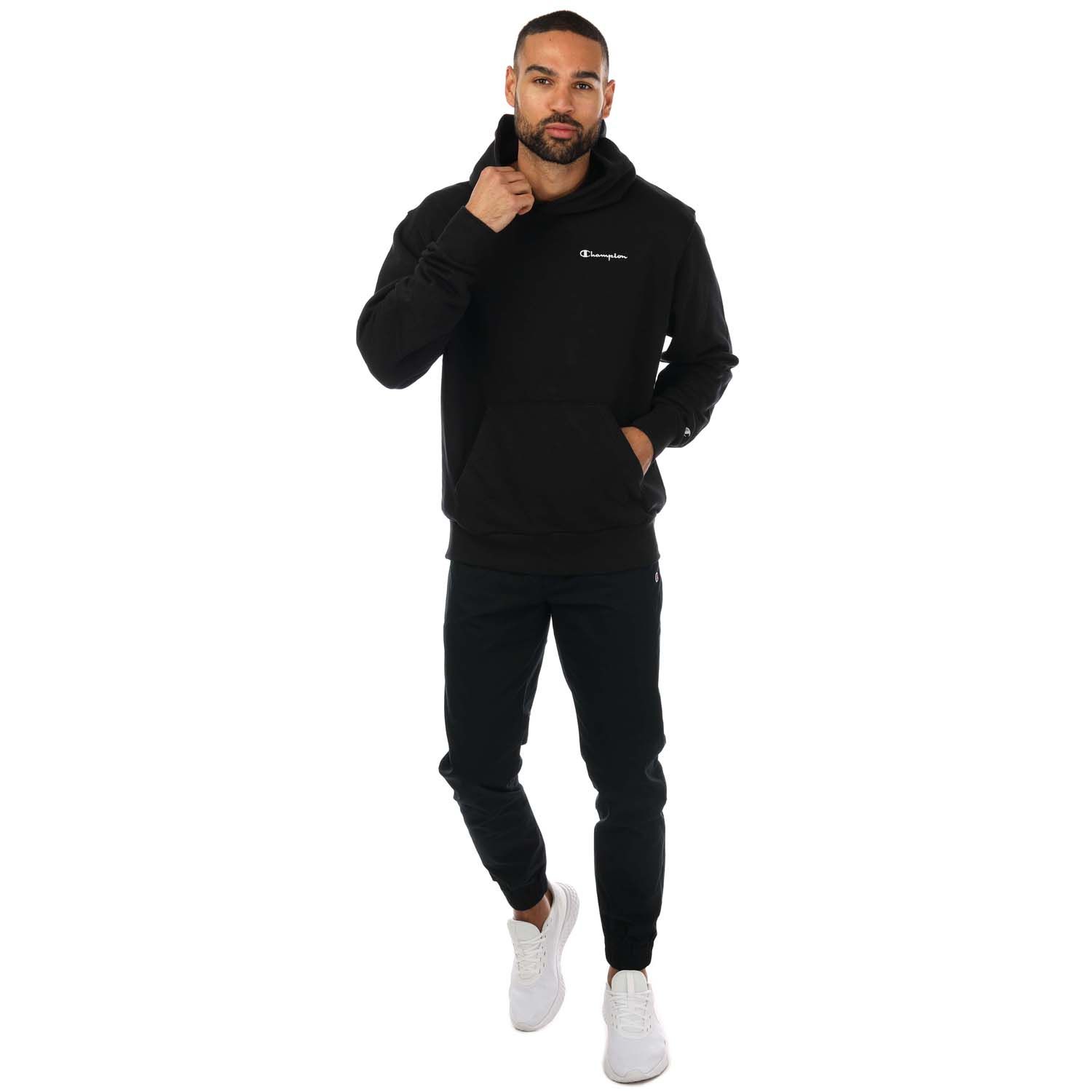 Black Champion Mens Stretch Cotton Twill Cuffed Pants - Get The Label