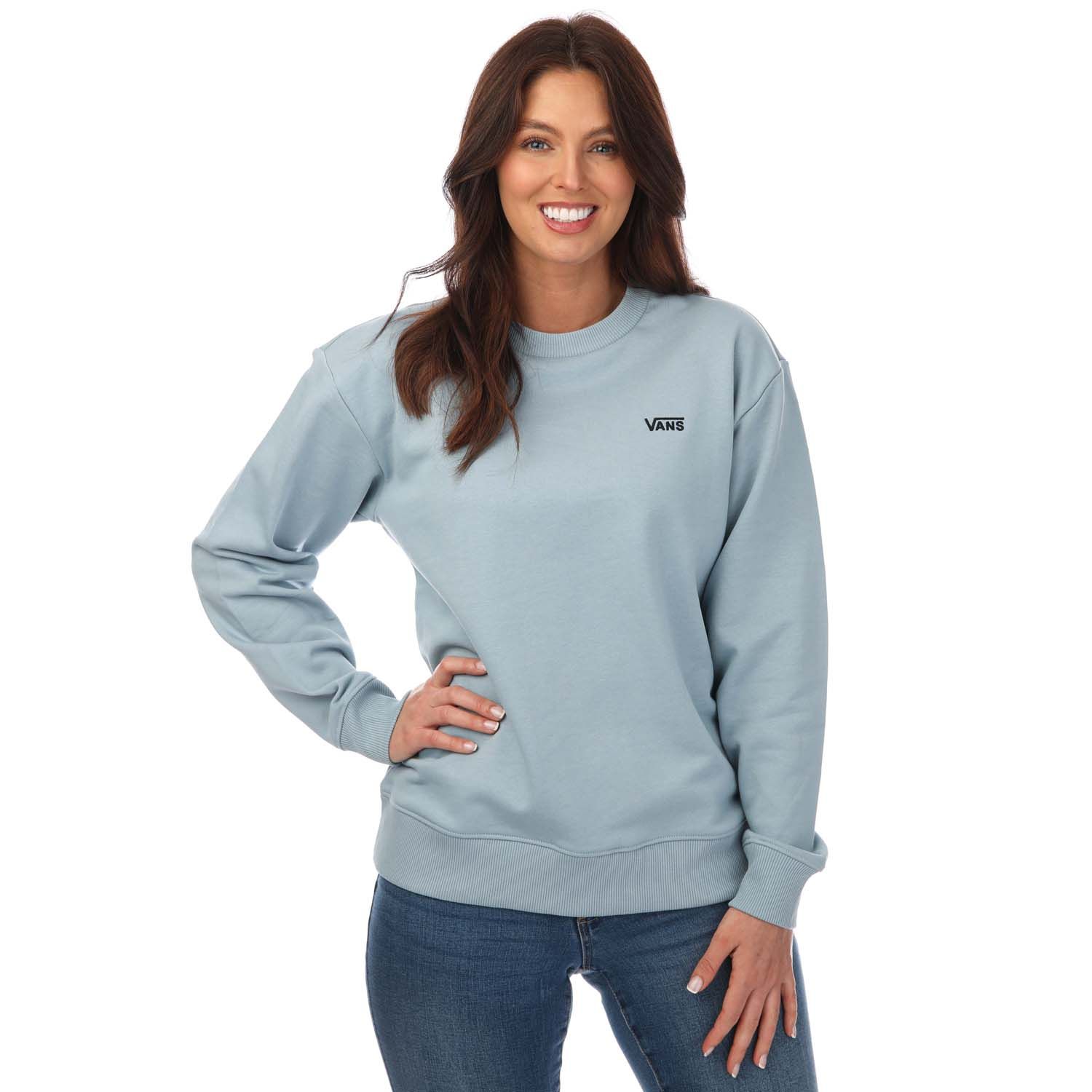 Blue Vans Womens Flying Crew Sweatshirt - Get The Label