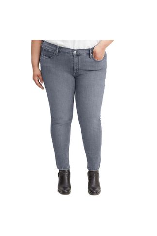 Grey Levis Womens 311 Plus Shaping Skinny Jeans - Get The Label