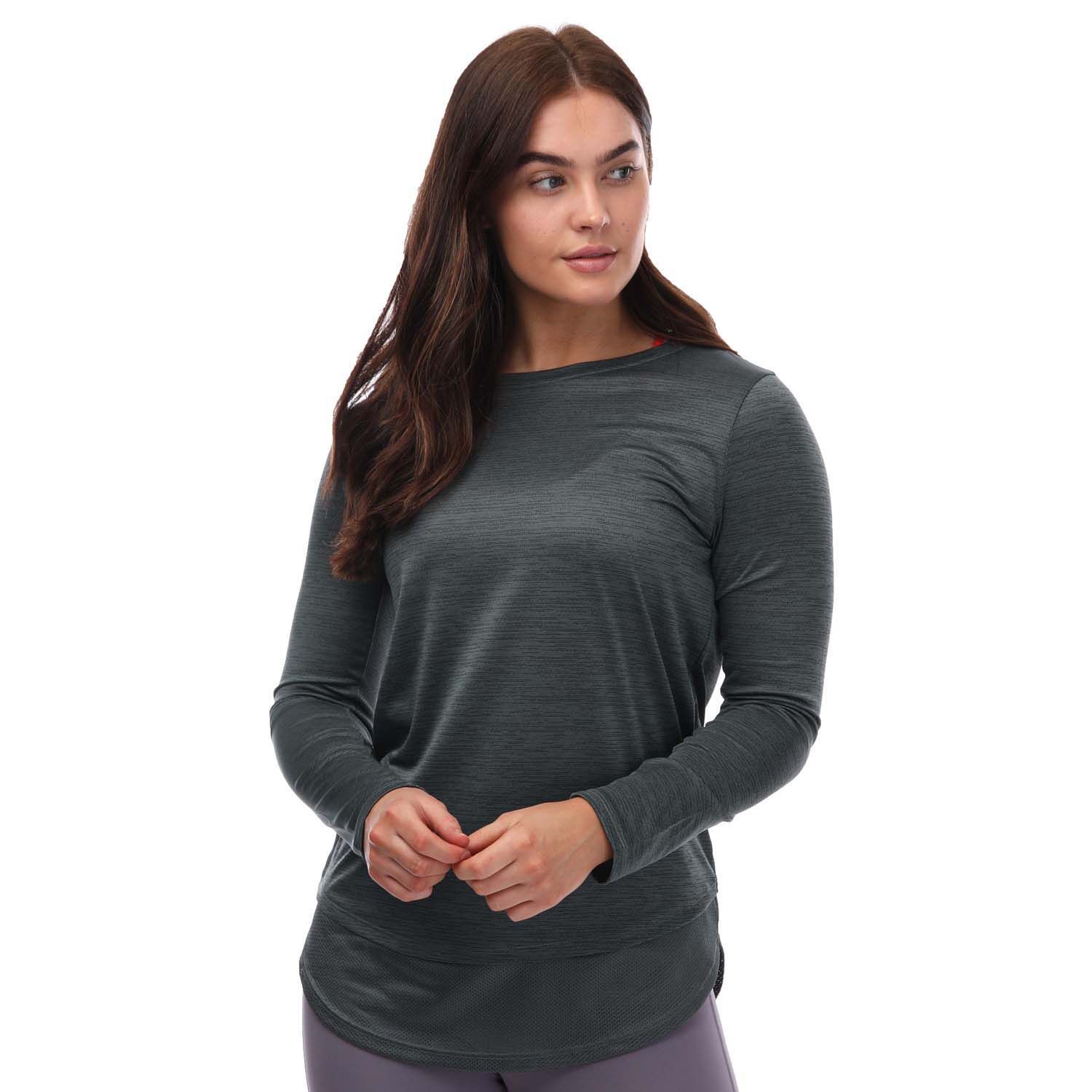Black Under Armour Womens UA Tech Vent Long Sleeve Top - Get The Label