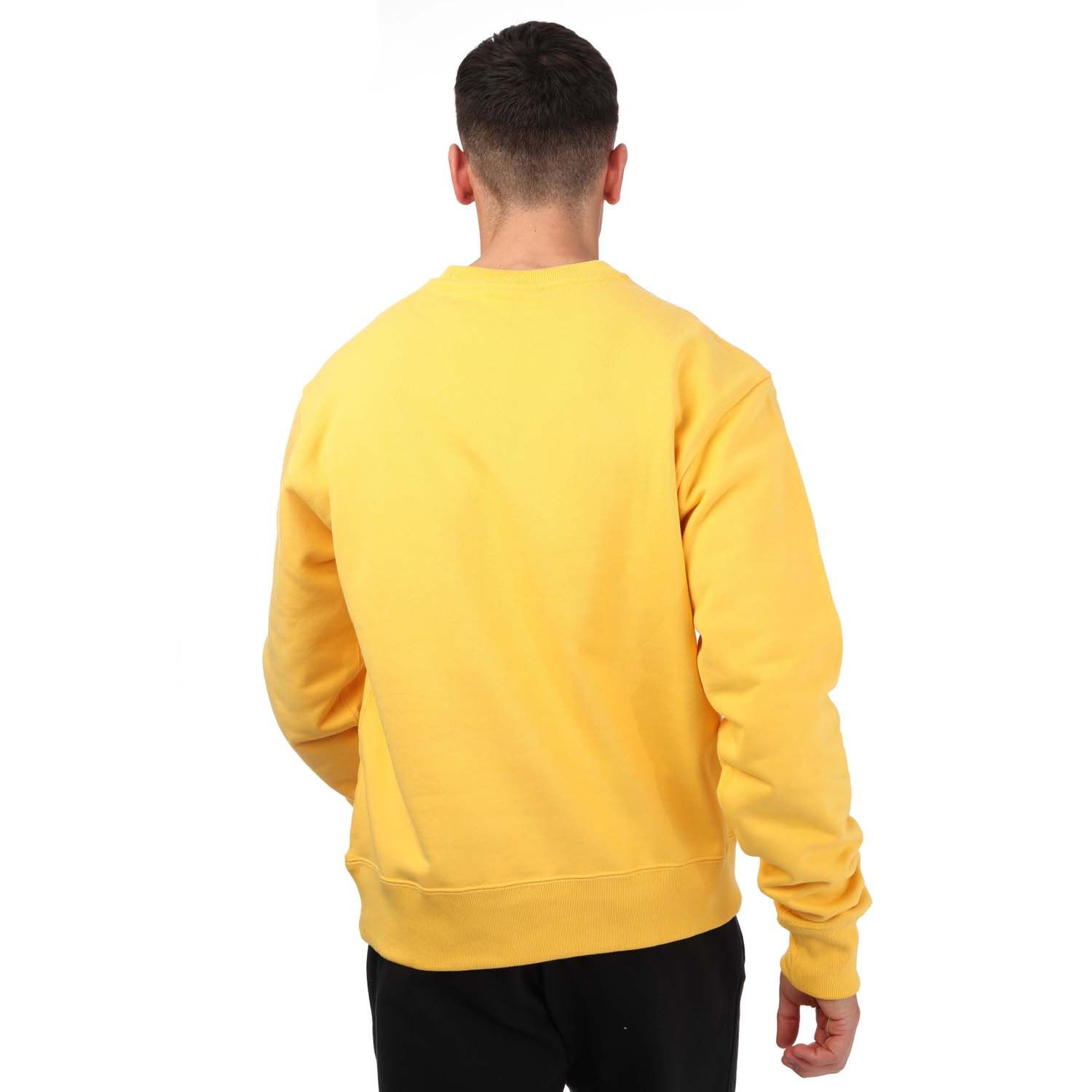 Gold adidas Originals Pharrell Williams Basics Crew Sweatshirt - Get ...
