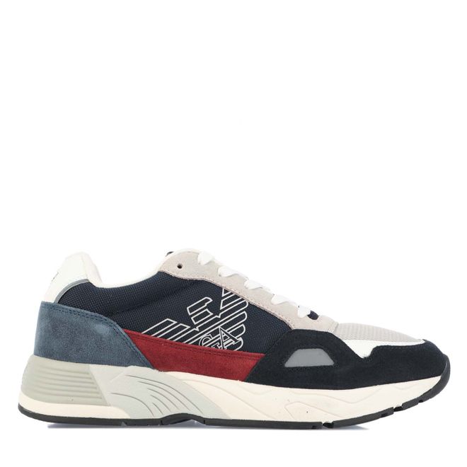Navy Red Armani Mens Sneakers - Get The Label