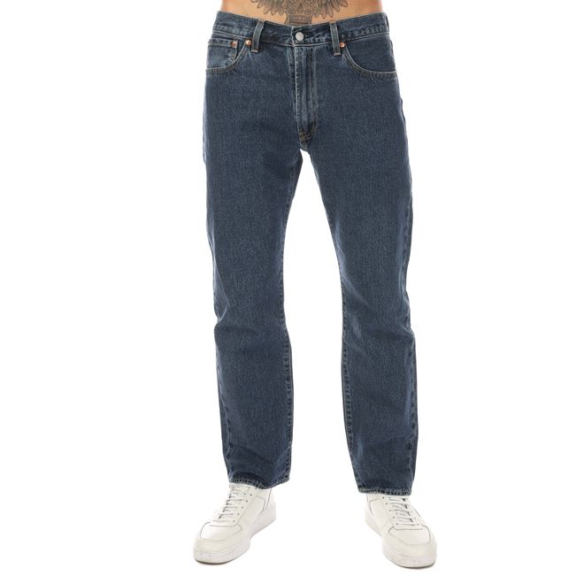 Mens 551 Authentic Straight Rubber Worm Jeans