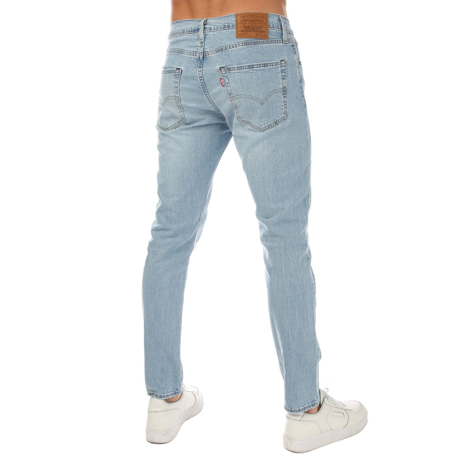 Light Blue Levis Mens 512 Slim Taper Squeezy Light Jeans - Get The Label