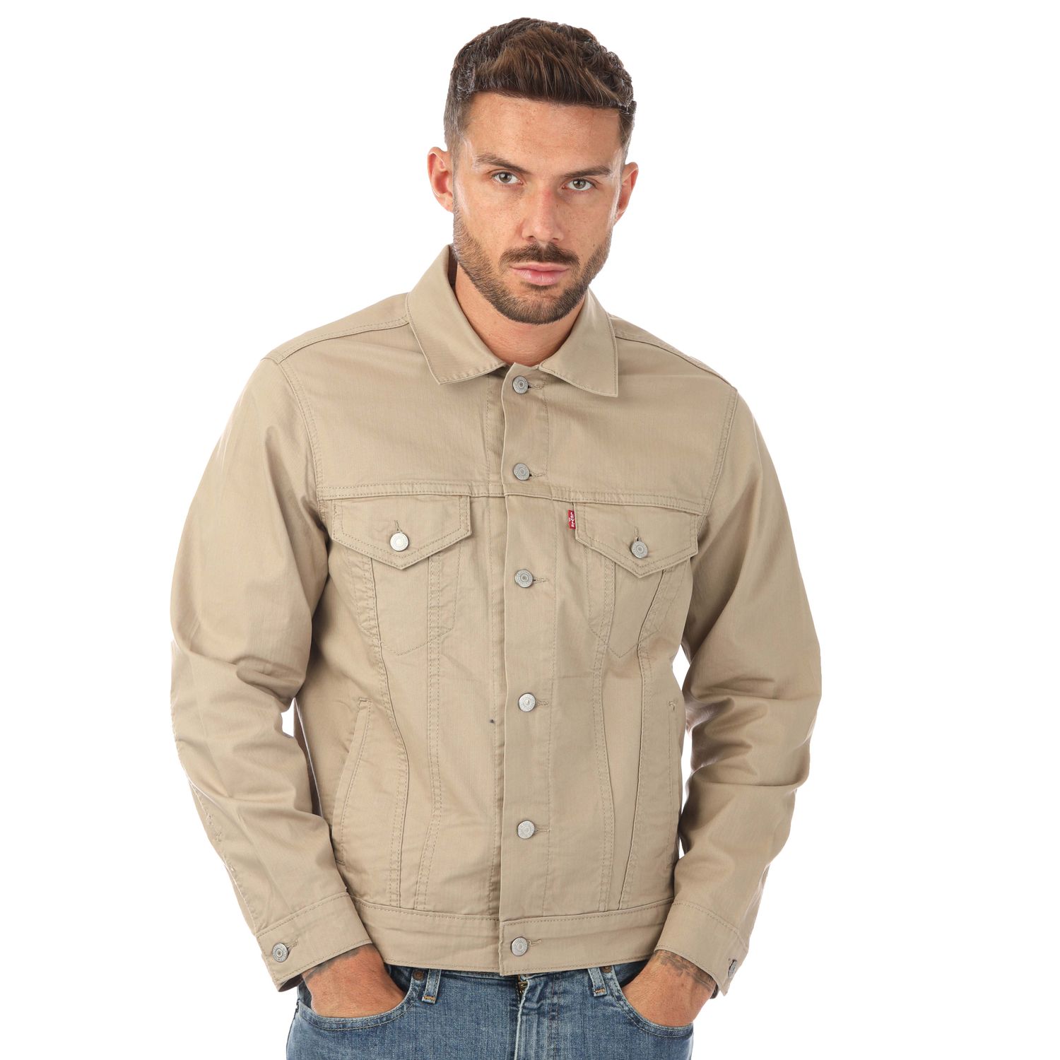 Natural Levis Mens Vintage Fit Trucker Jacket - Get The Label