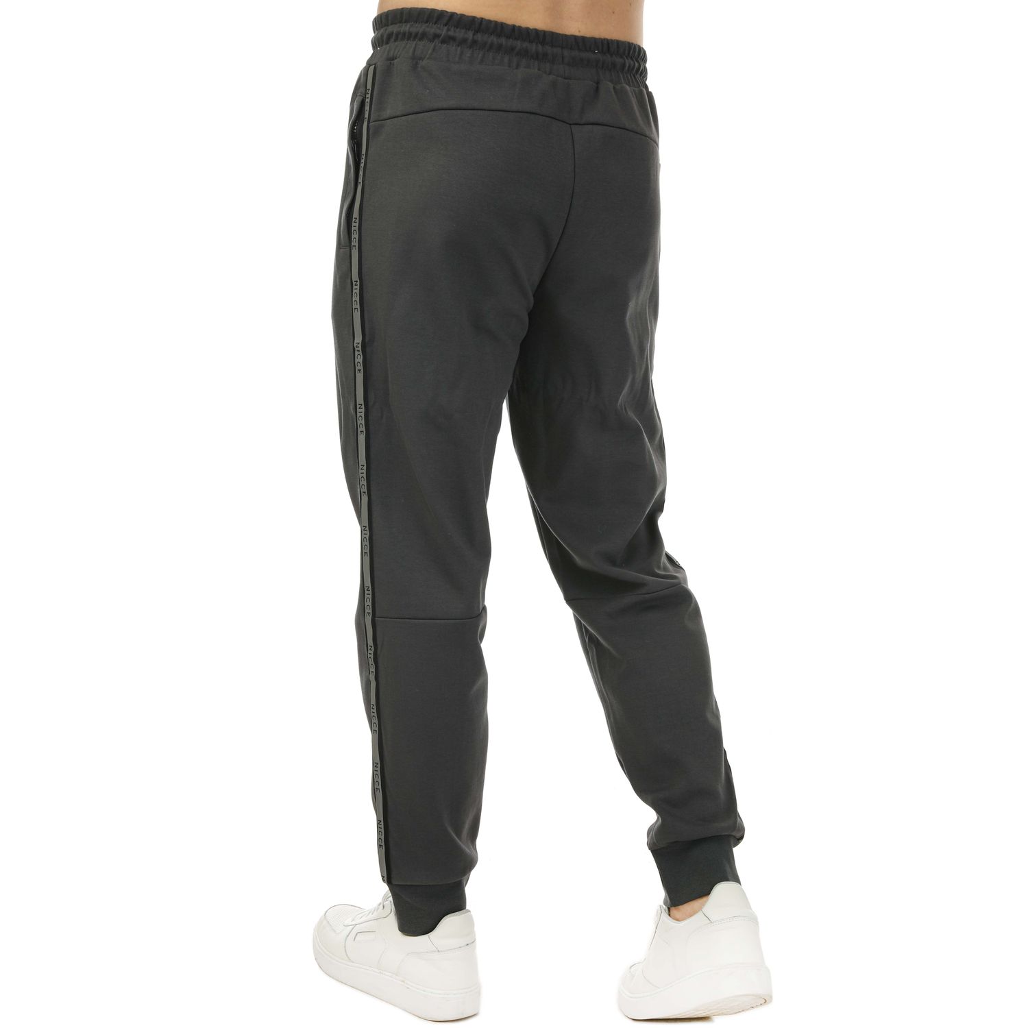 Grey NICCE Mens Compact Jog Pants - Get The Label