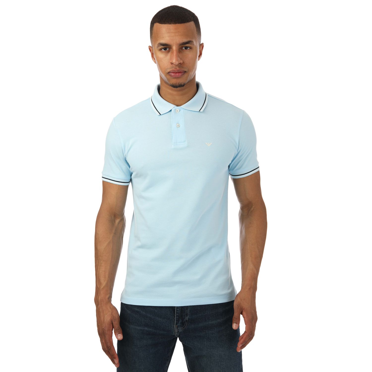 Blue Armani Mens Polo Shirt - Get The Label