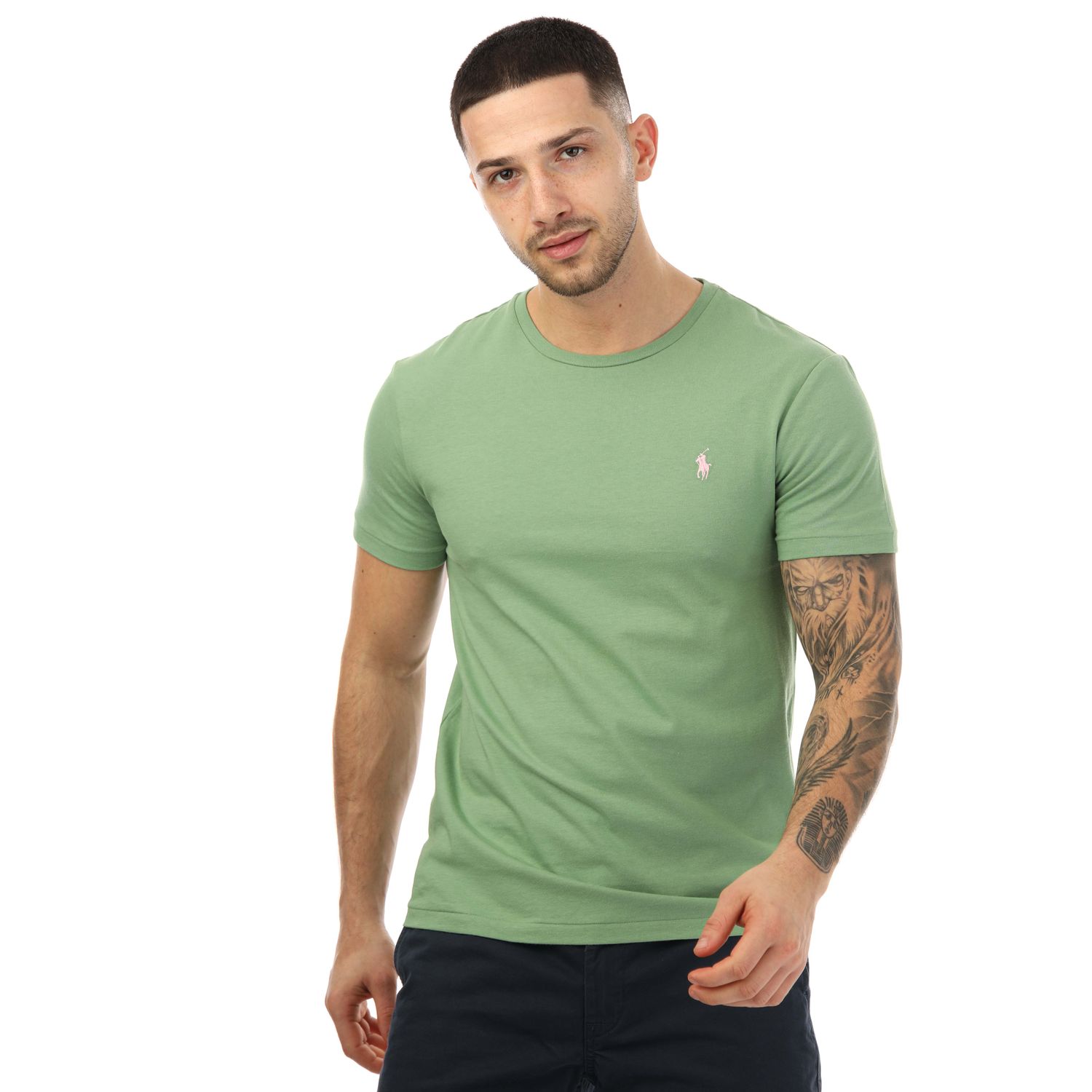 Green Ralph Lauren Mens Custom Slim Fit T-Shirt - Get The Label