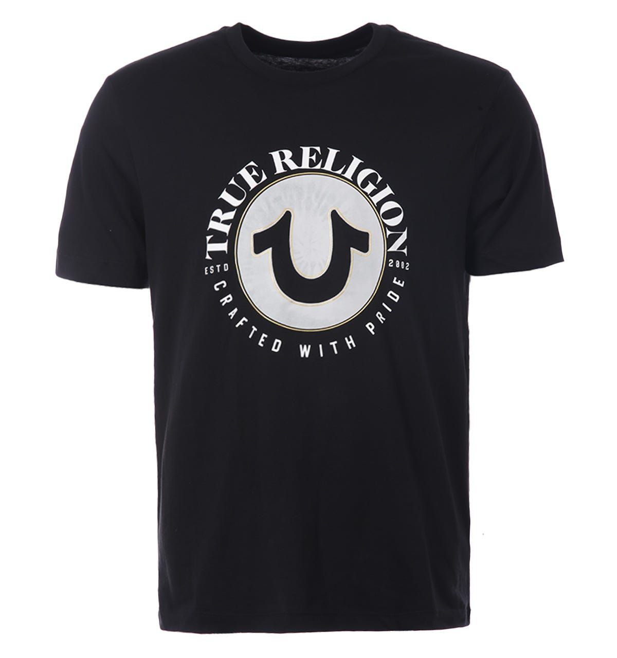 Mens Circle Horseshoe Logo Crew Neck T-Shirt