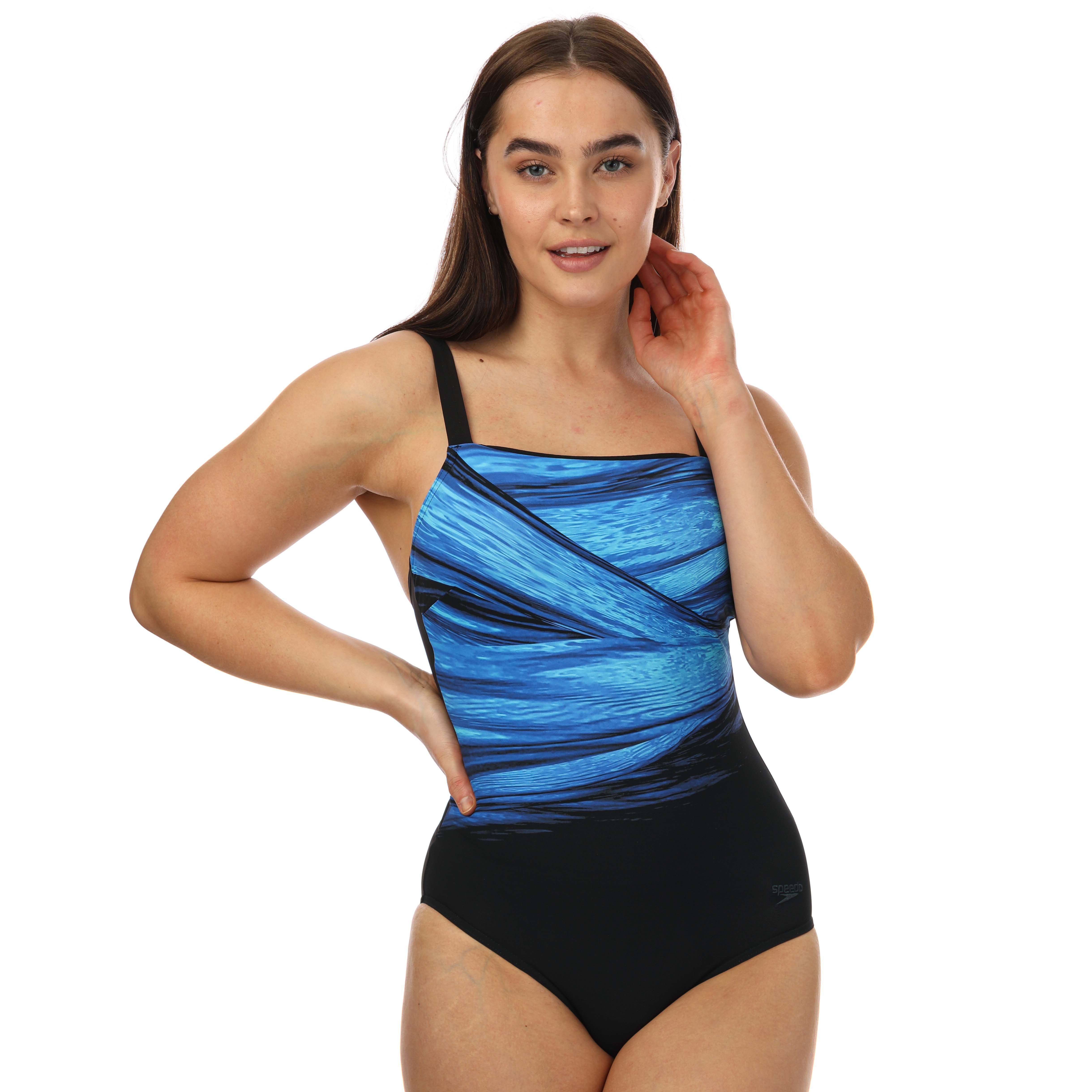 Womens Sculpture AmberGlow Printed Swimsuit
