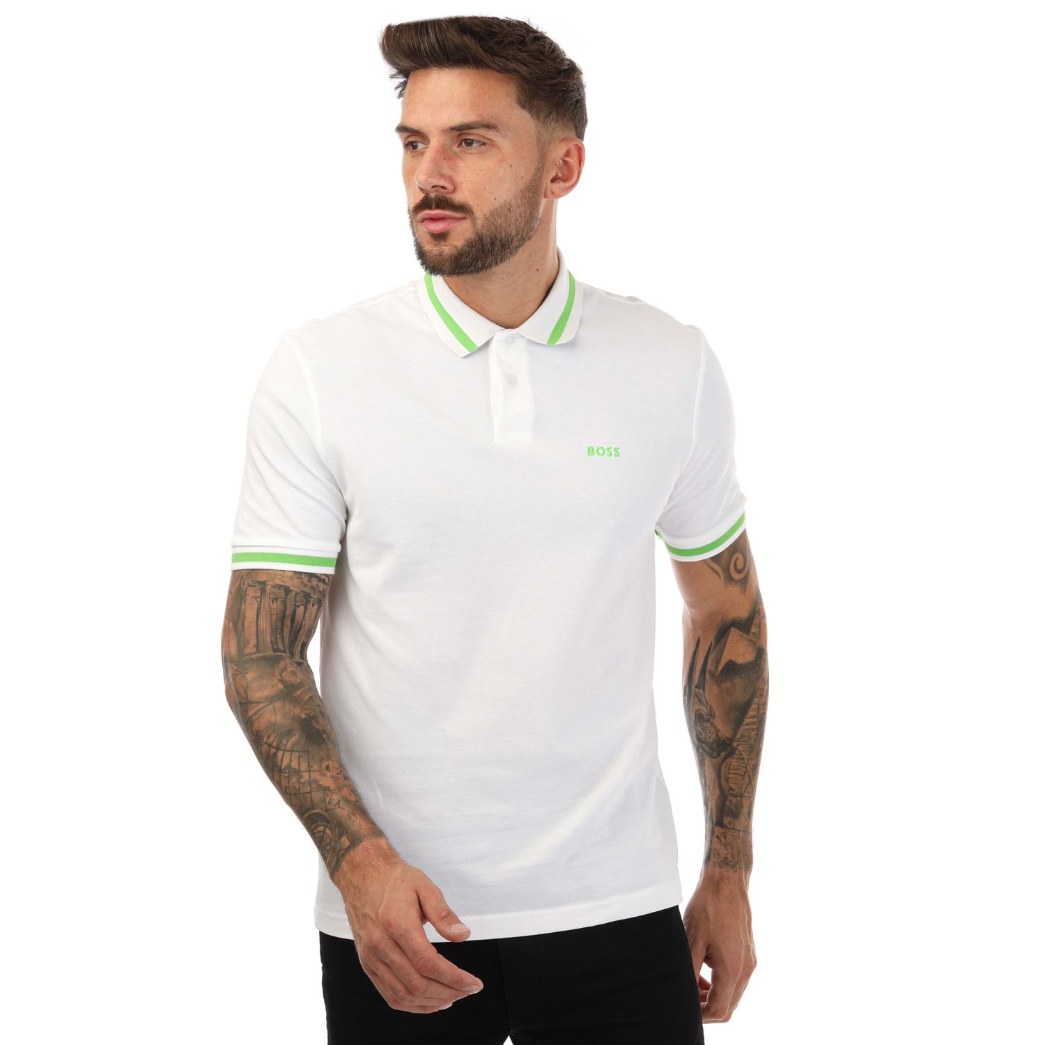 Nonsens Et bestemt kalv White Hugo Boss Mens Polo Shirt - Get The Label