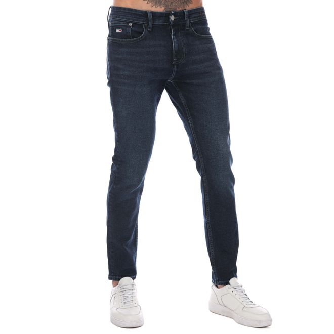 Black Tommy Hilfiger Mens Austin Slim Tapered Jeans - Get The Label