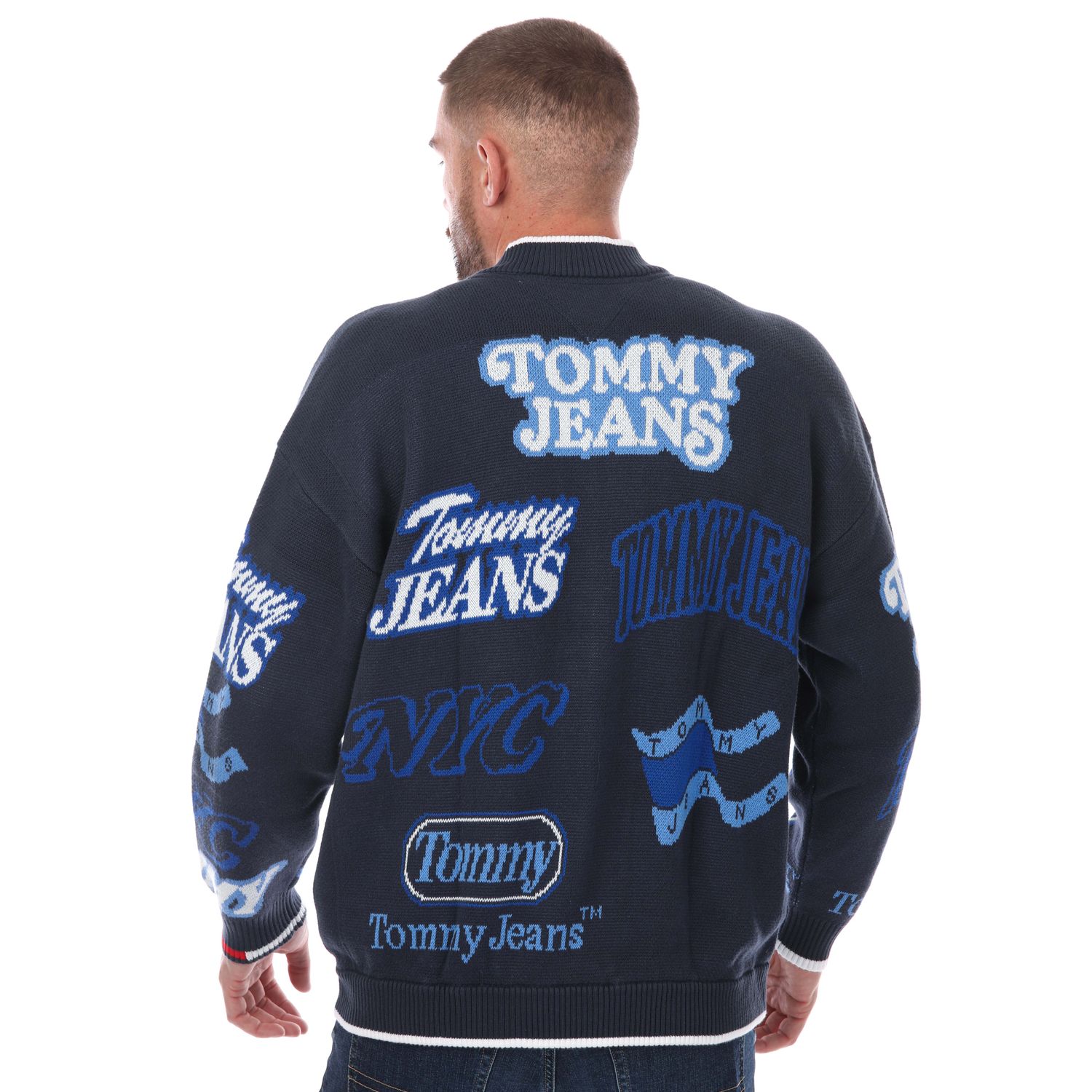 Tommy Jeans chaqueta Bomber con parche logo Talla M Color YALE NAVY
