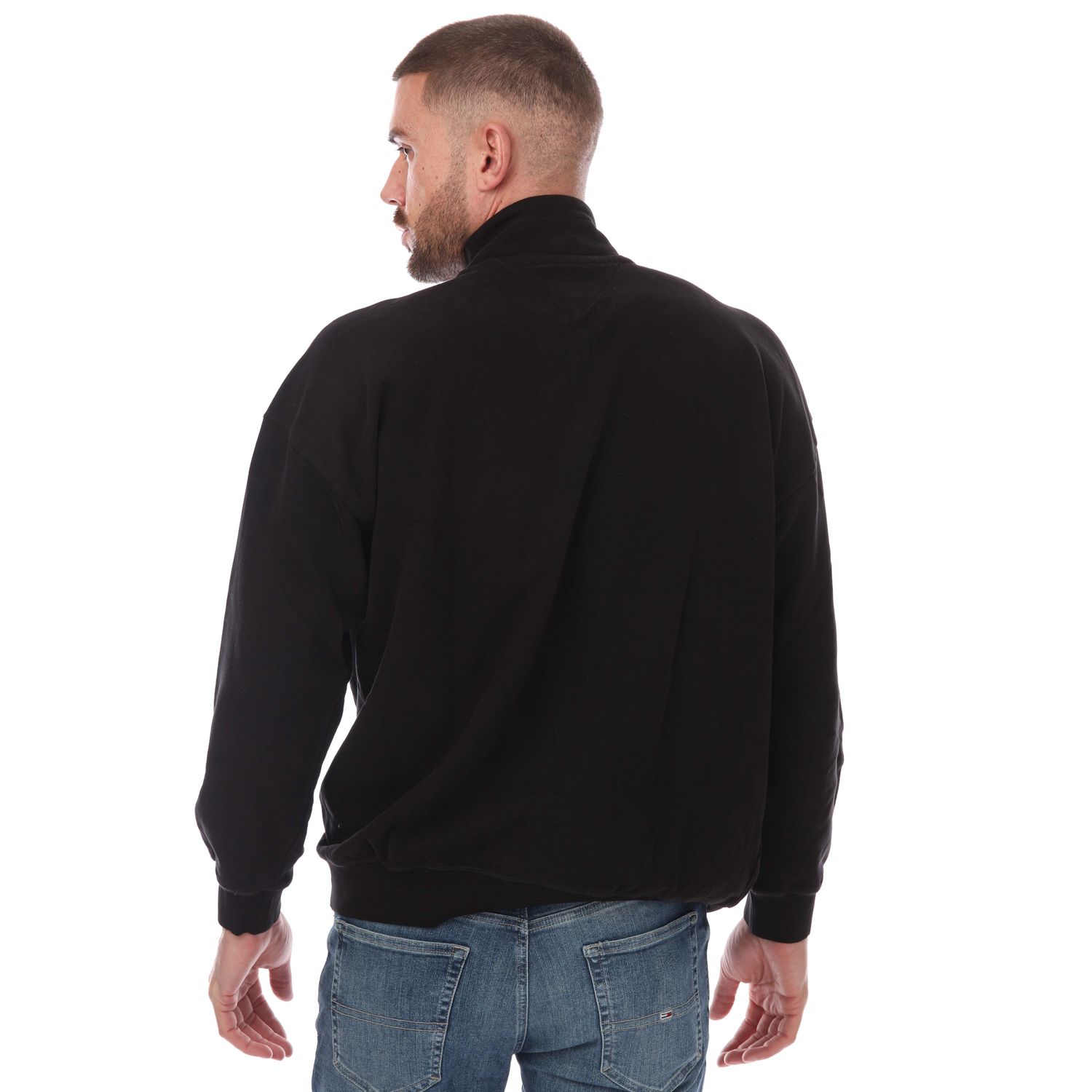 Black Tommy Hilfiger Mens Timeless Zip Sweatshirt - Get The Label