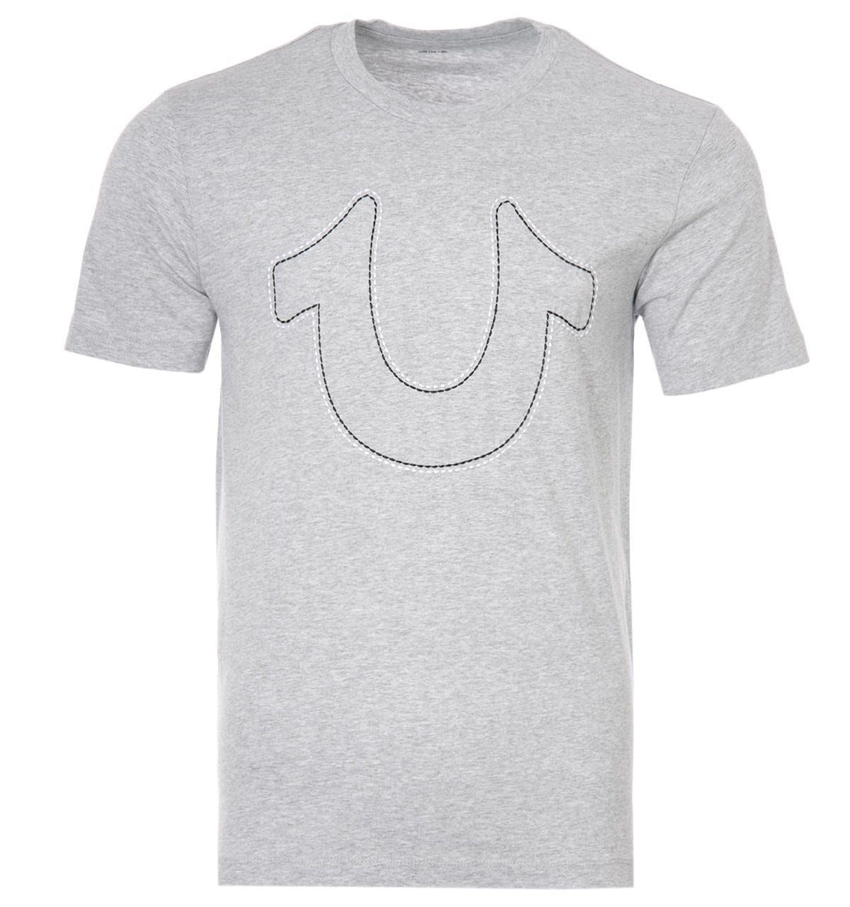 Mens Double Stitch Horseshoe Logo T-Shirt