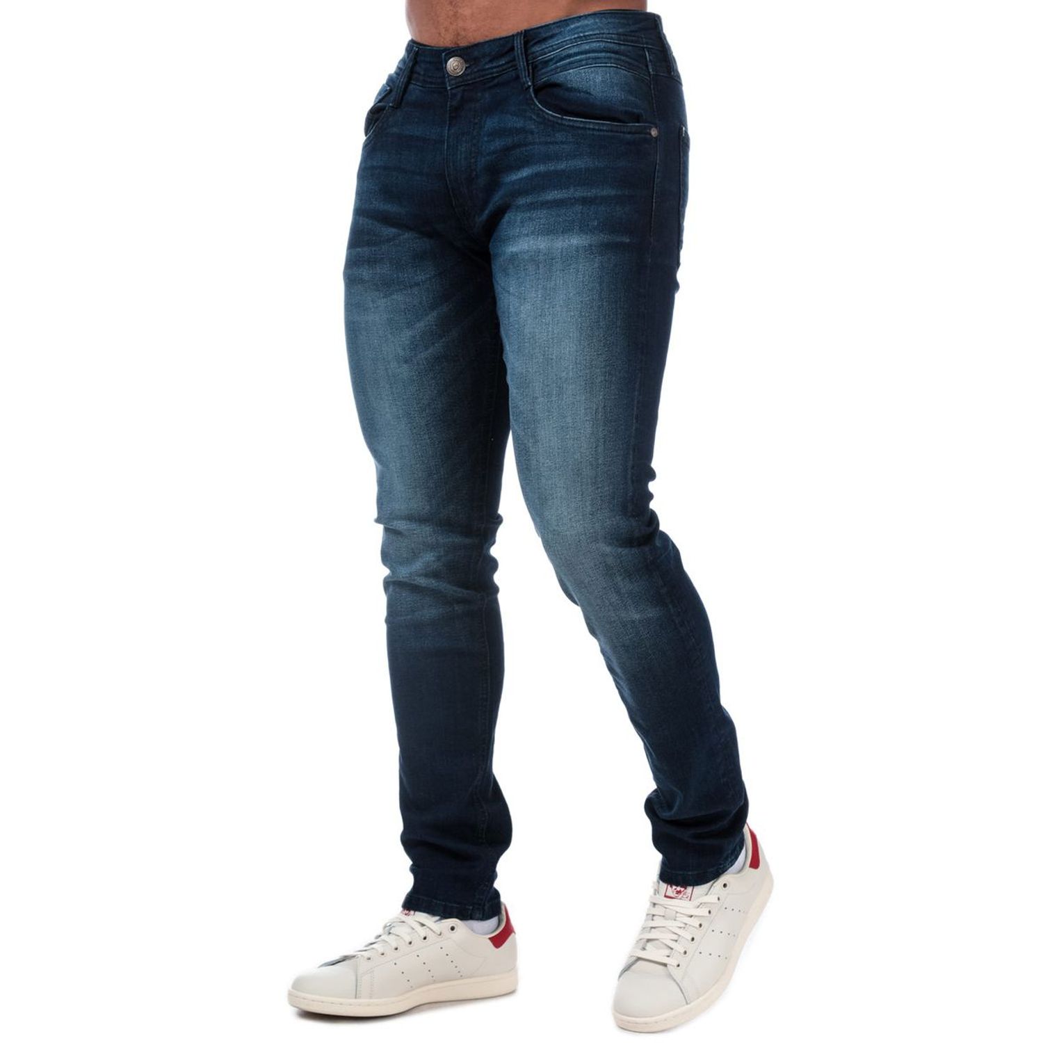 Dark Blue Duck and Cover Mens Maylead Dark Wash Slim Fit Jeans - Get ...