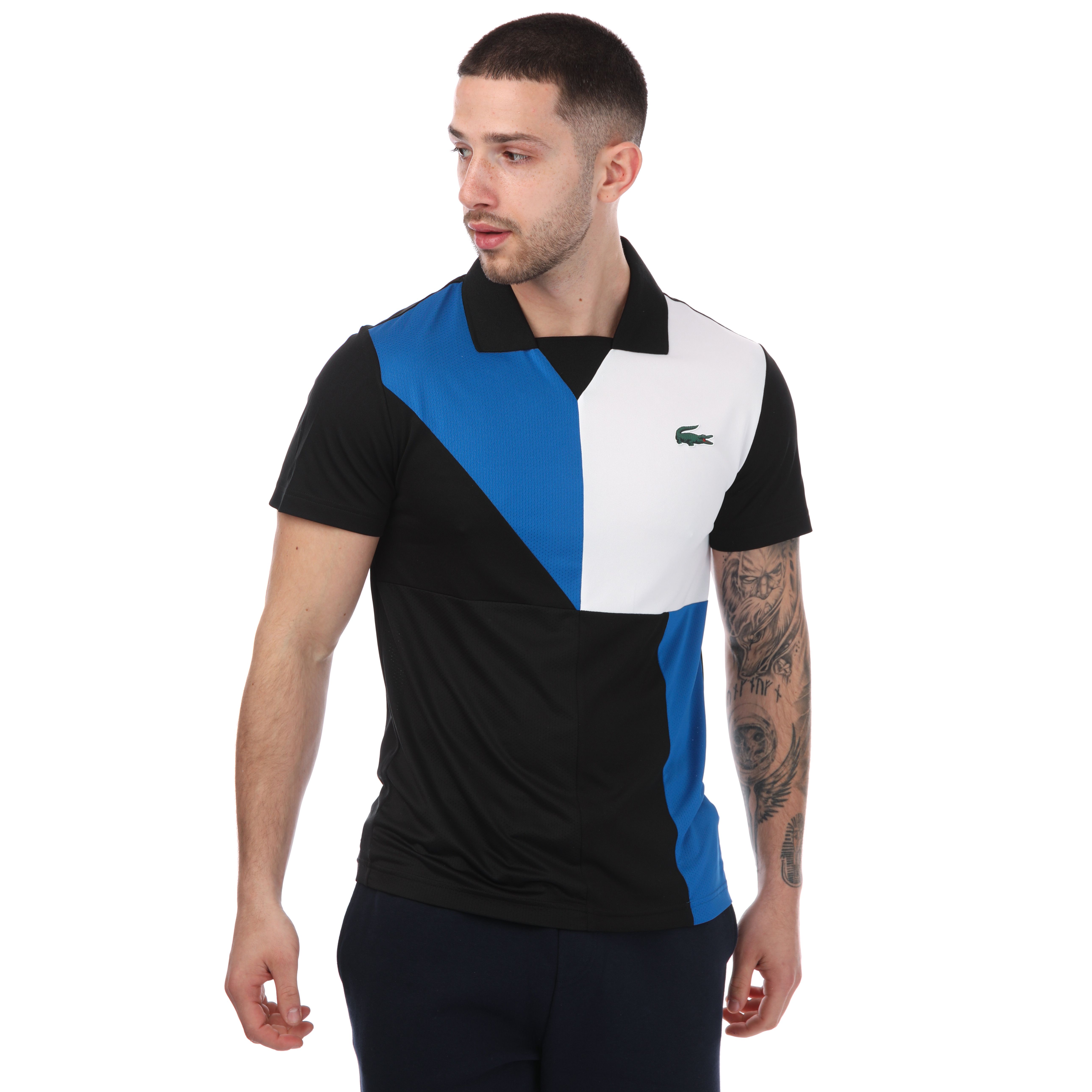 Mens Sport Colour-Block Ultra Dry Pique Polo Shirt