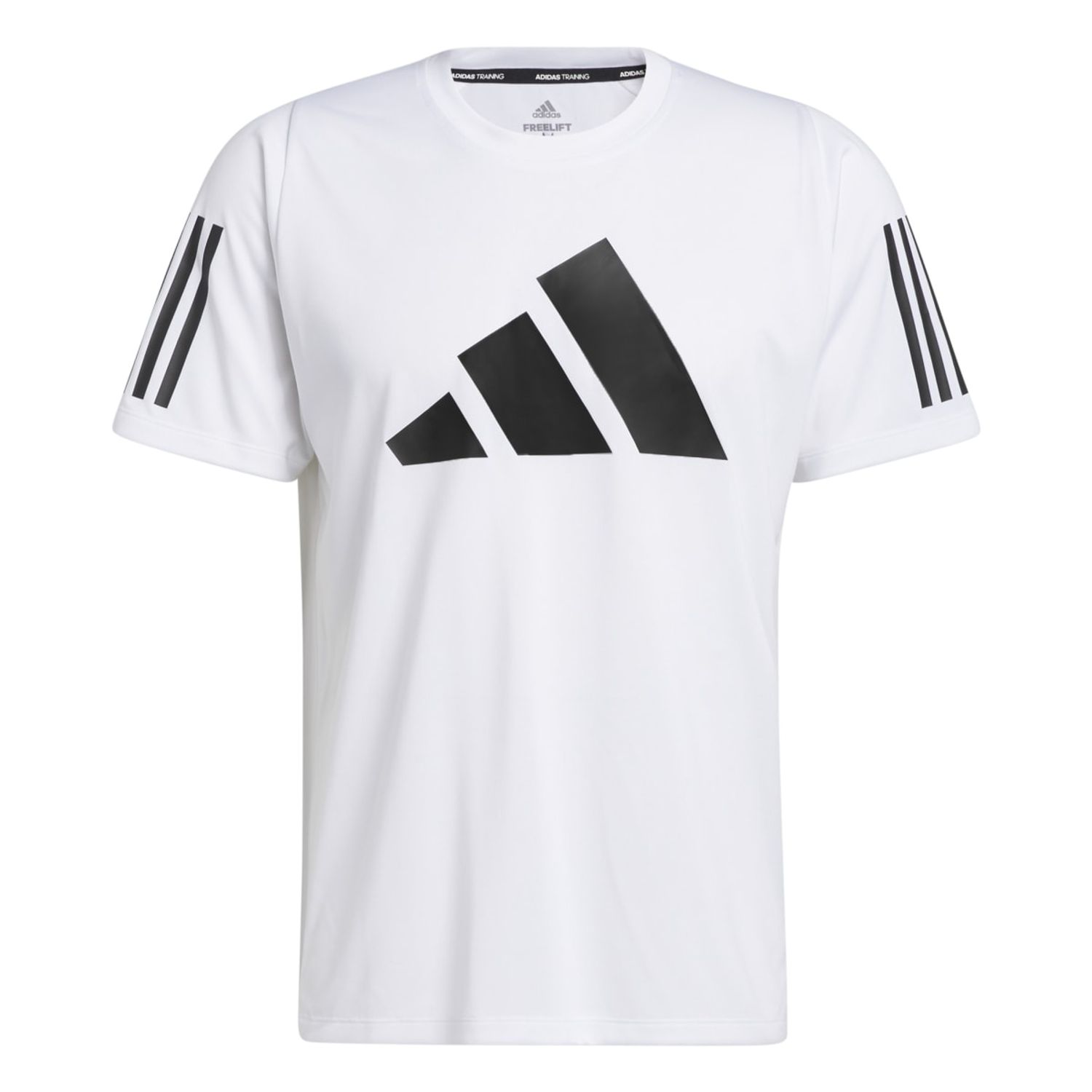 White adidas Mens FreeLift 3 Bar T-Shirt - Get The Label
