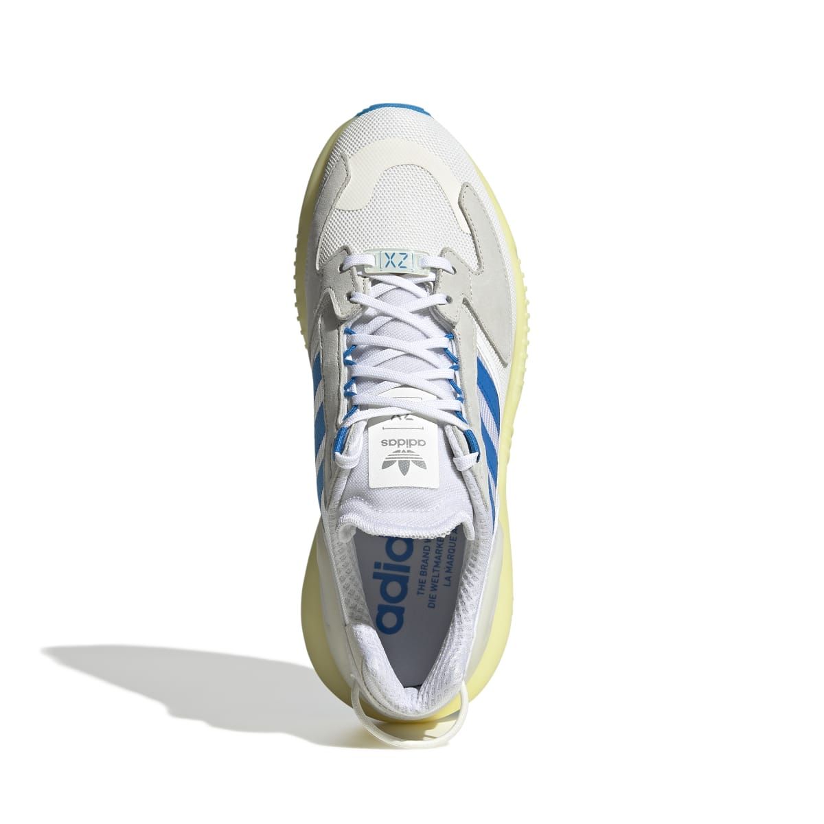 adidas Originals Mens ZX 5K BOOST Trainers in White blue