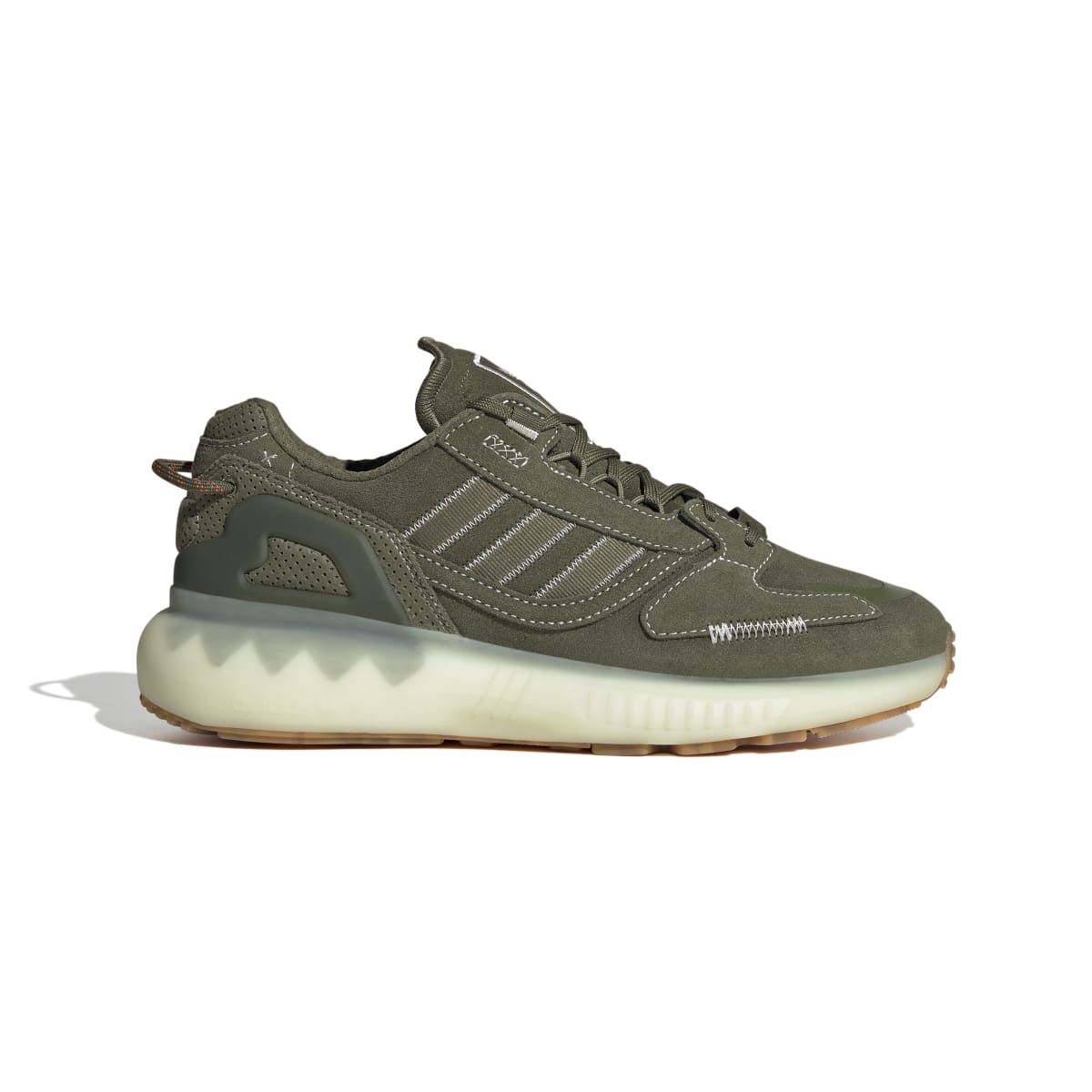 adidas Originals Mens ZX 5K BOOST Trainers in olive