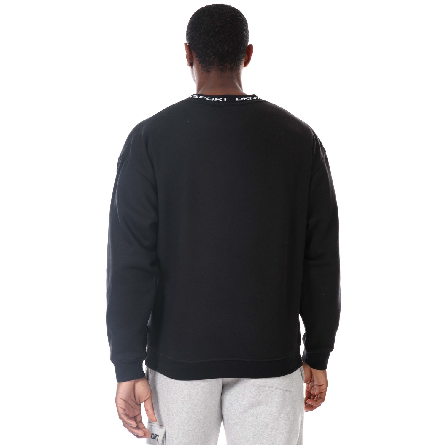 Black DKNY Mens Kisco Relaxed Sweatshirt - Get The Label