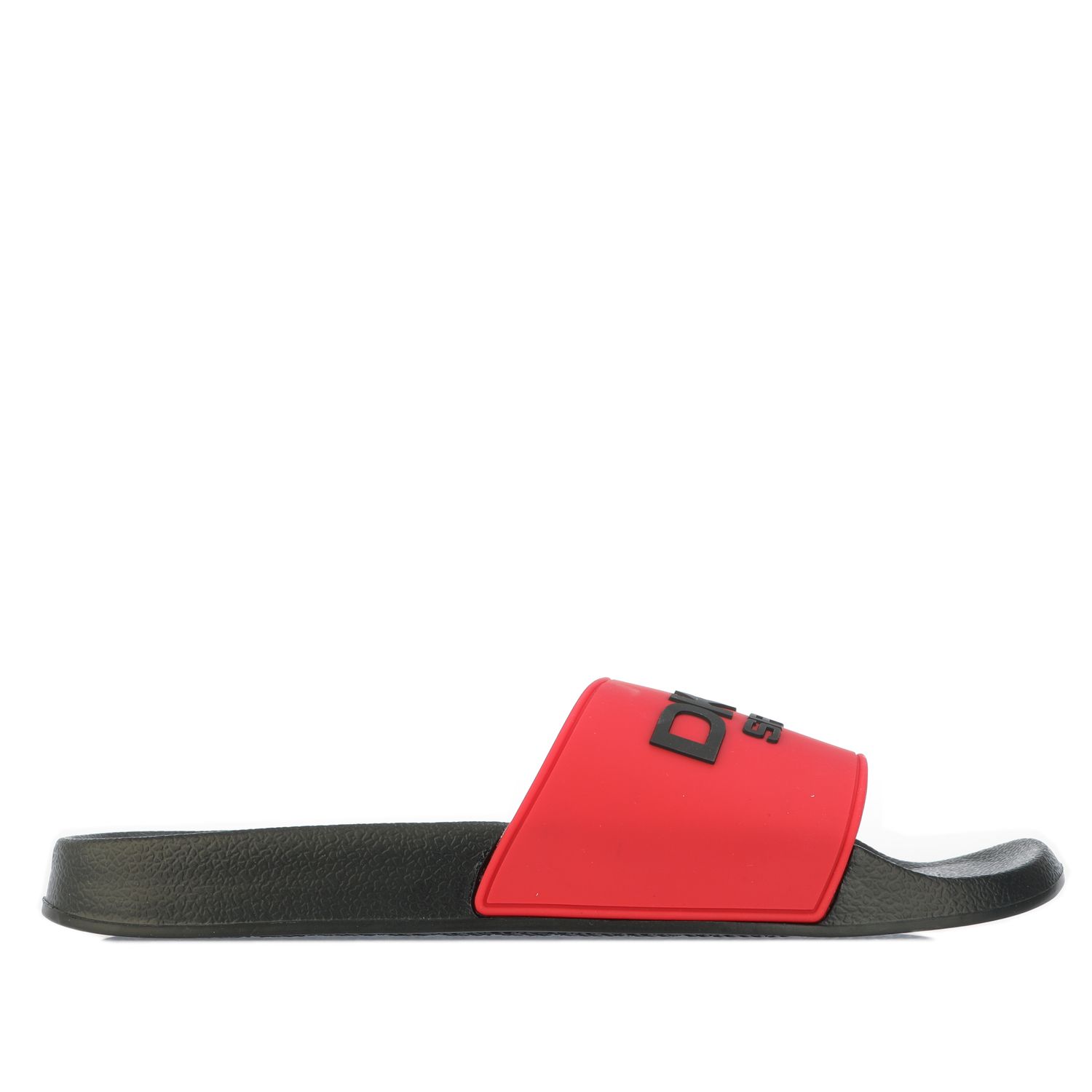 Black Red DKNY Mens Classic Sliders - Get The Label