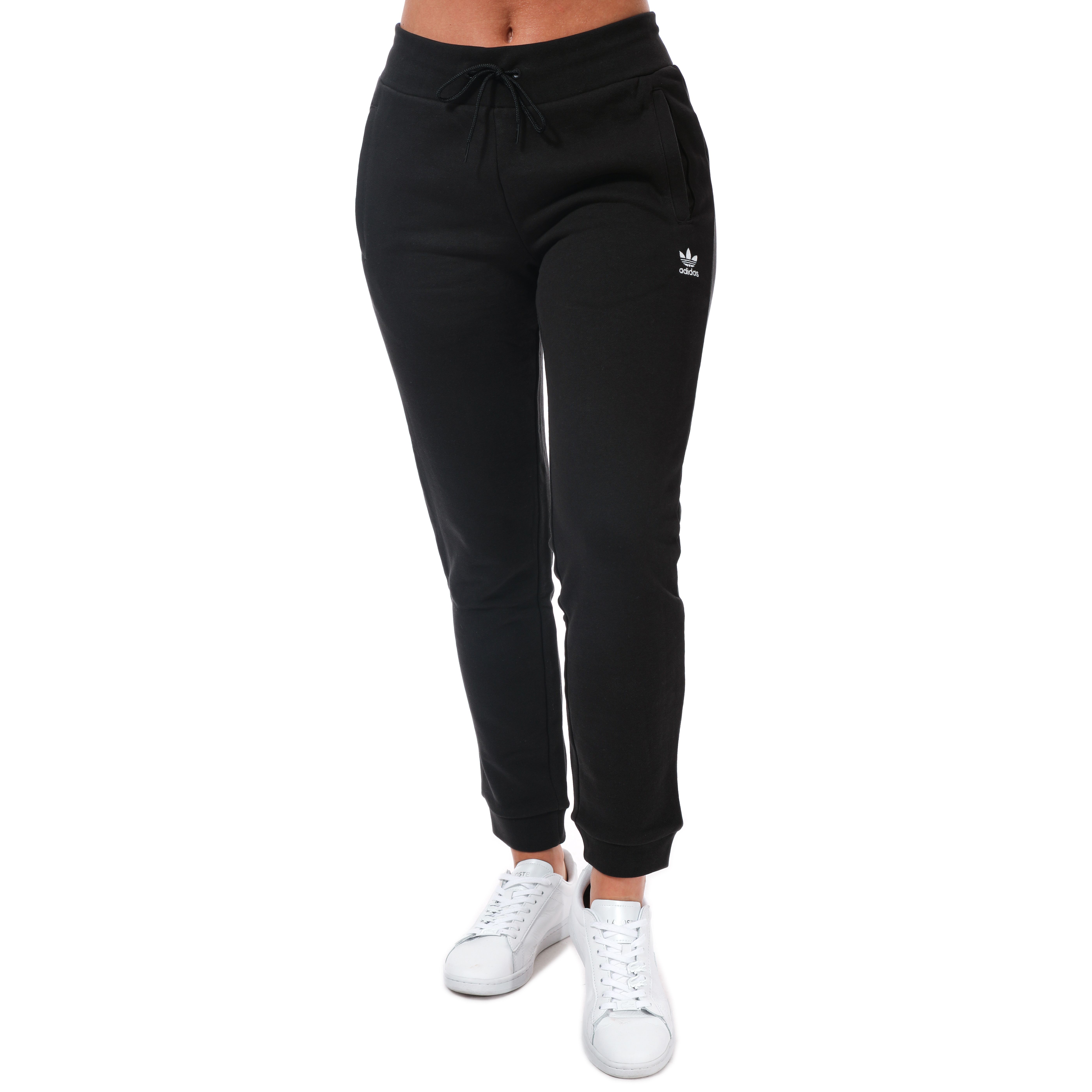 Adidas Originals Plus Adicolor Side Logo Track Pants In Black pour femmes