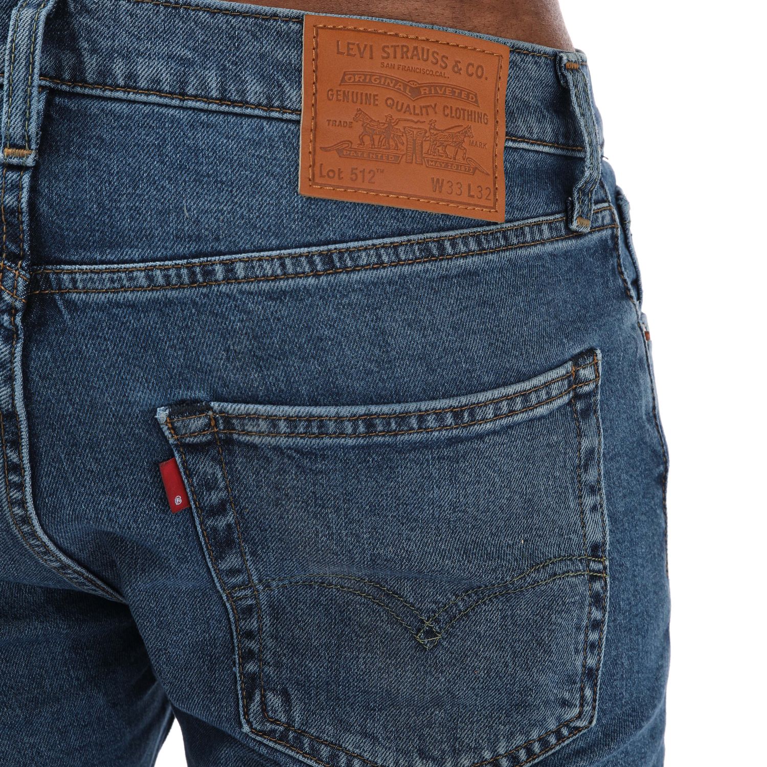 Denim Levis Mens 512 Slim Taper Midtown Jeans - Get The Label
