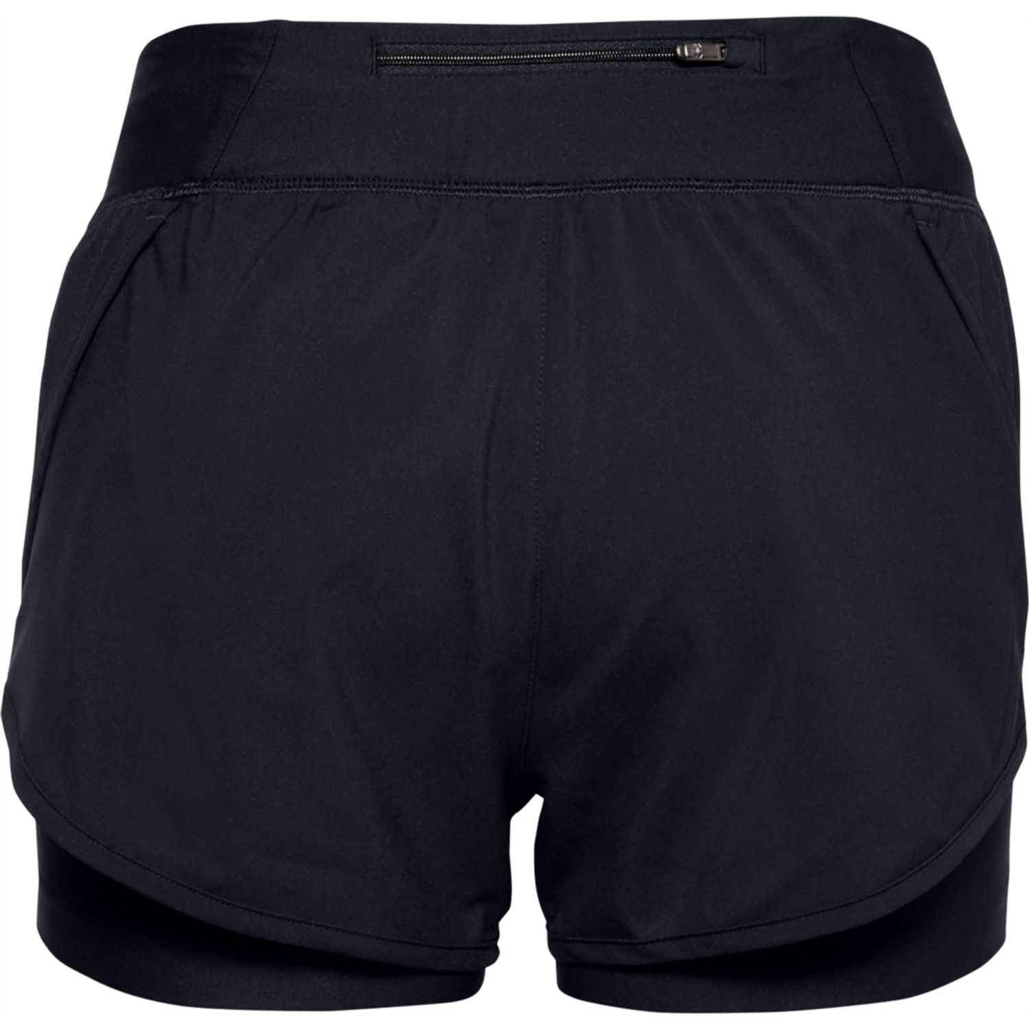 Black Under Armour Womens UA Speedpocket 2-in-1 Shorts - Get The Label